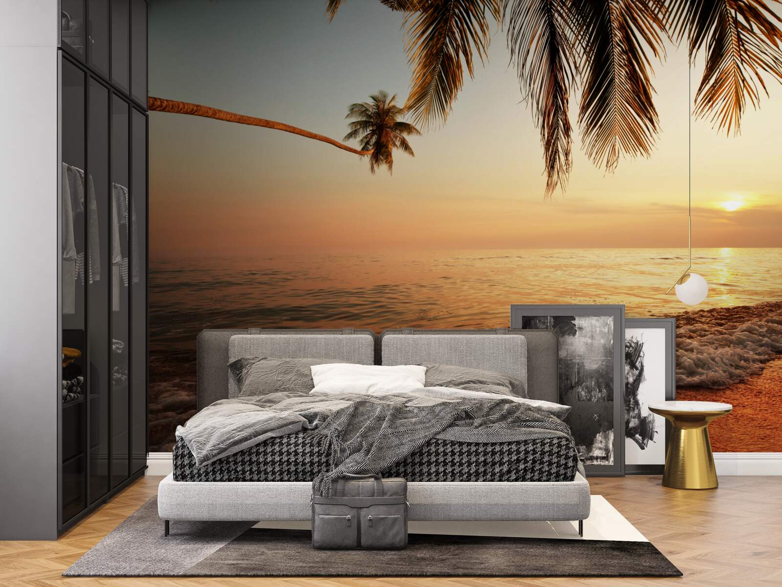 Fototapeta tropikalna wyspa o zachodzie słońca