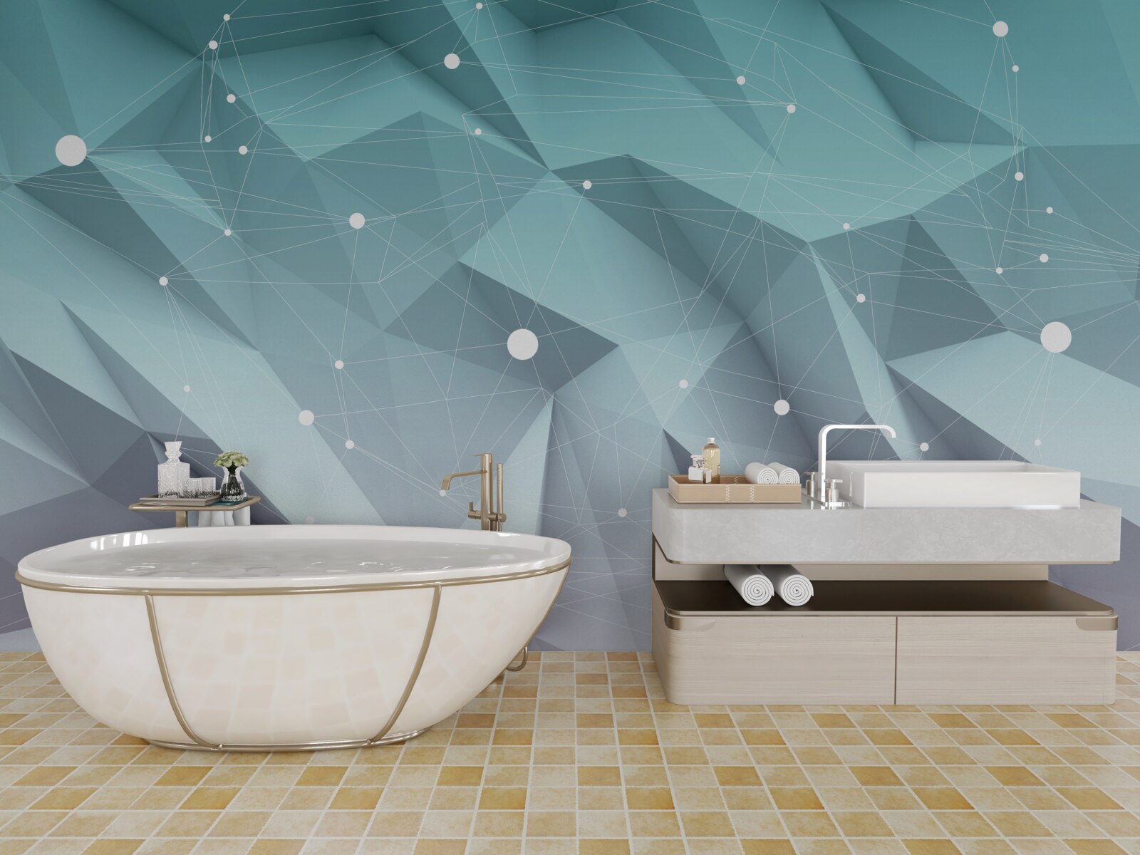 Fototapeta kształty z gradientem