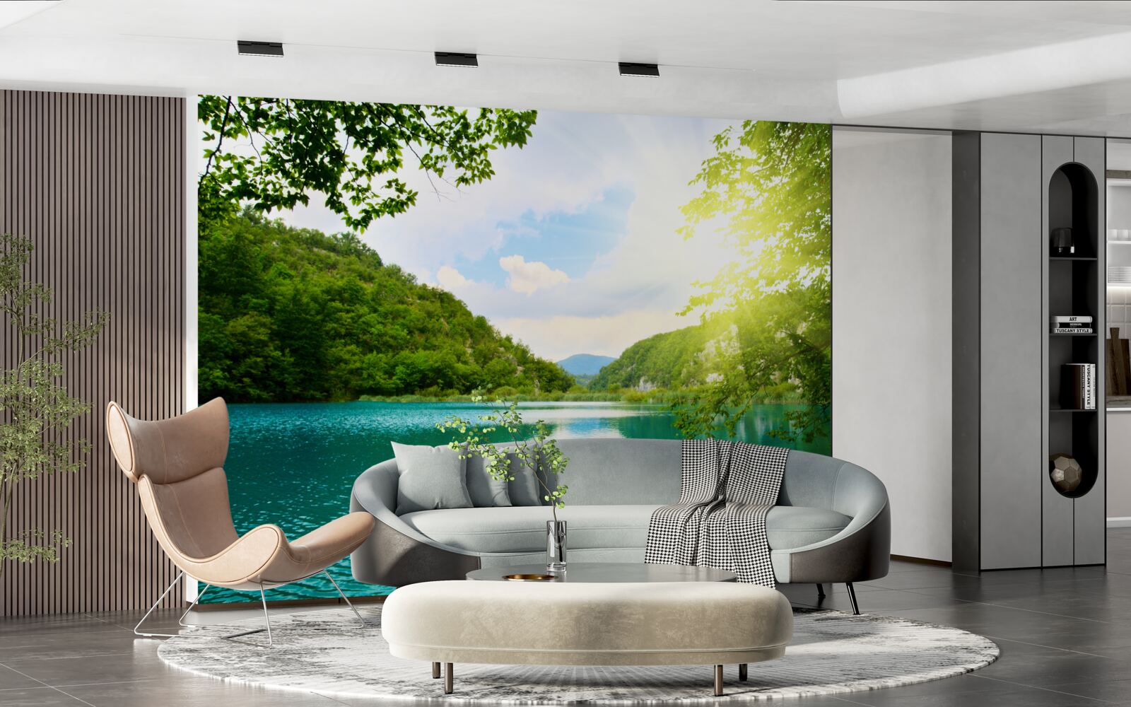 Fototapeta wschód słońca nad powierzchnią wody