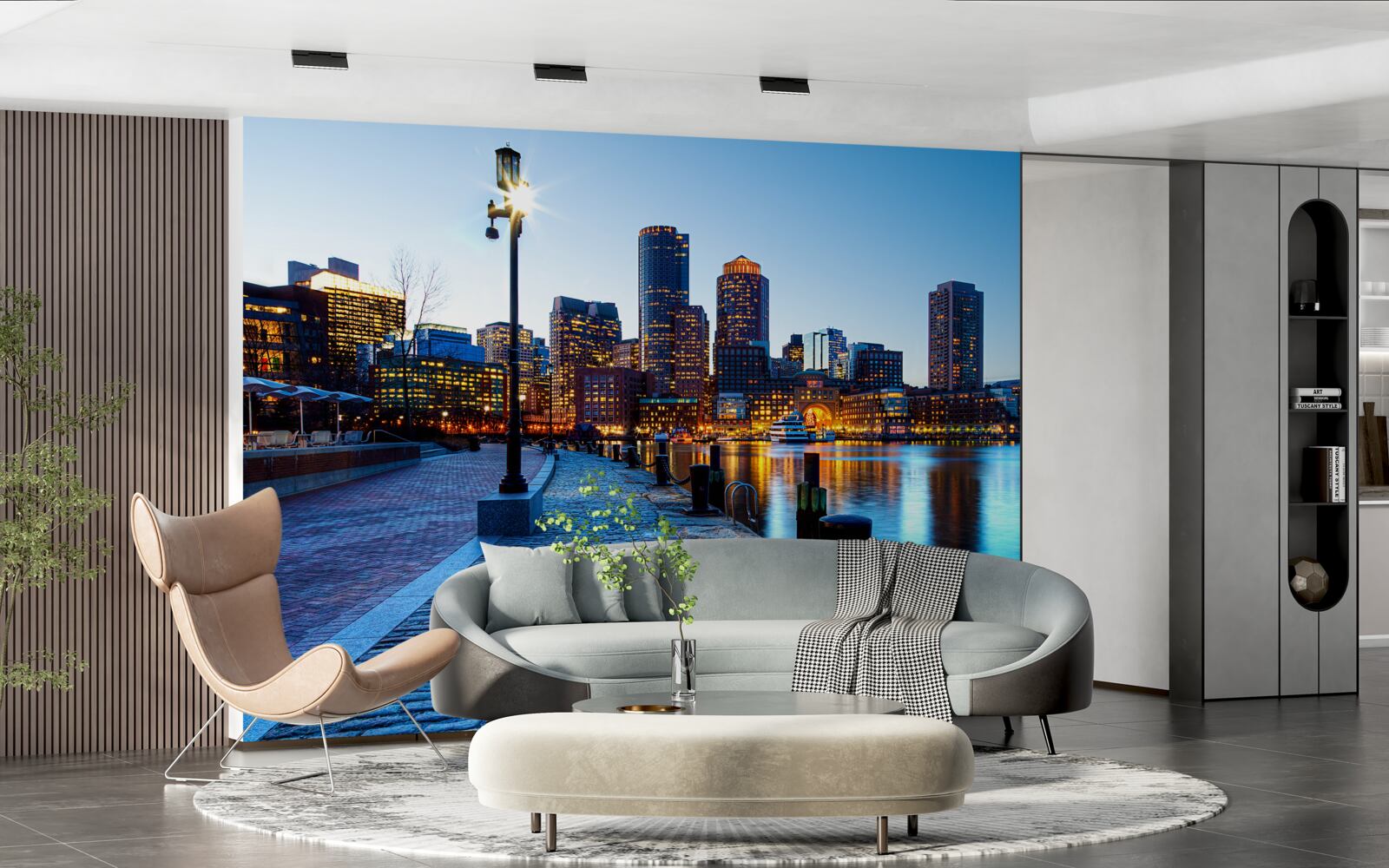 Fototapeta zachód słońca na niezamieszkanym molo