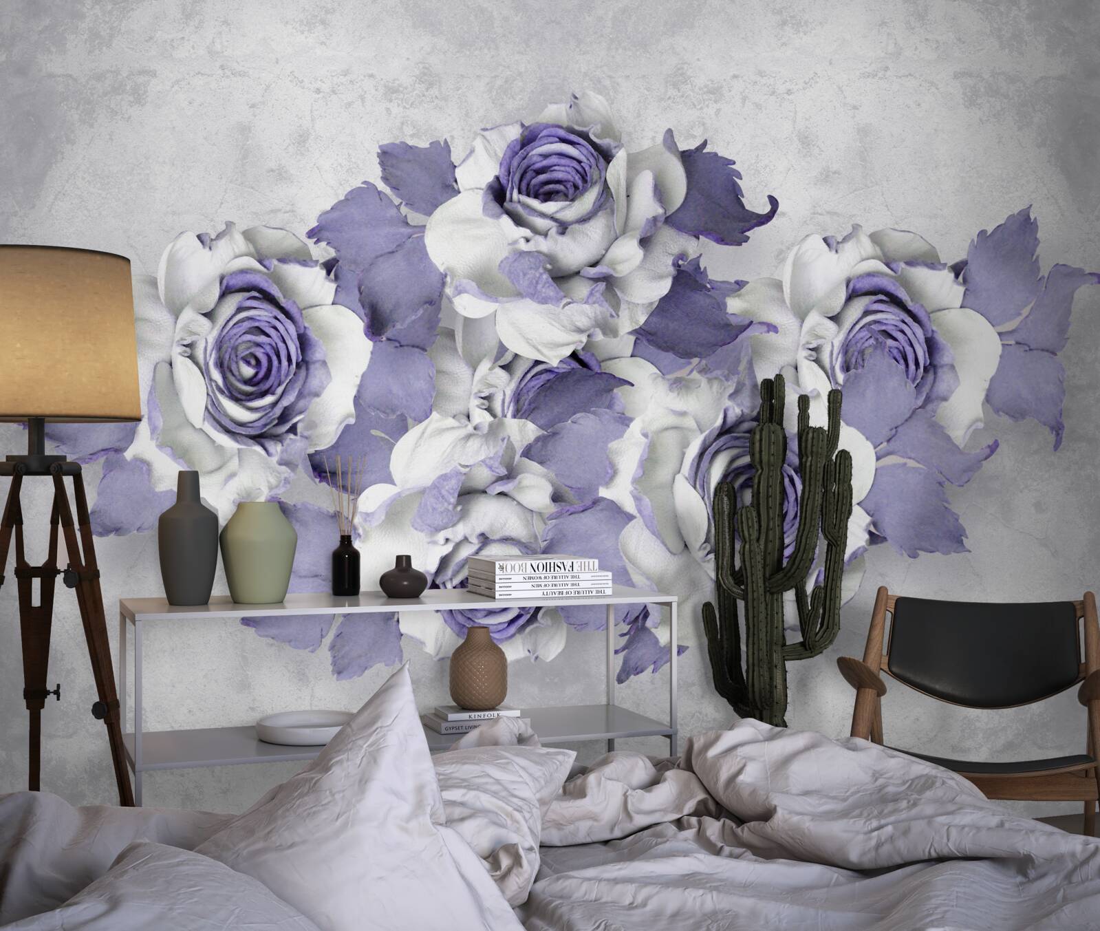 Fototapeta liliowy wystrój kwiatowy