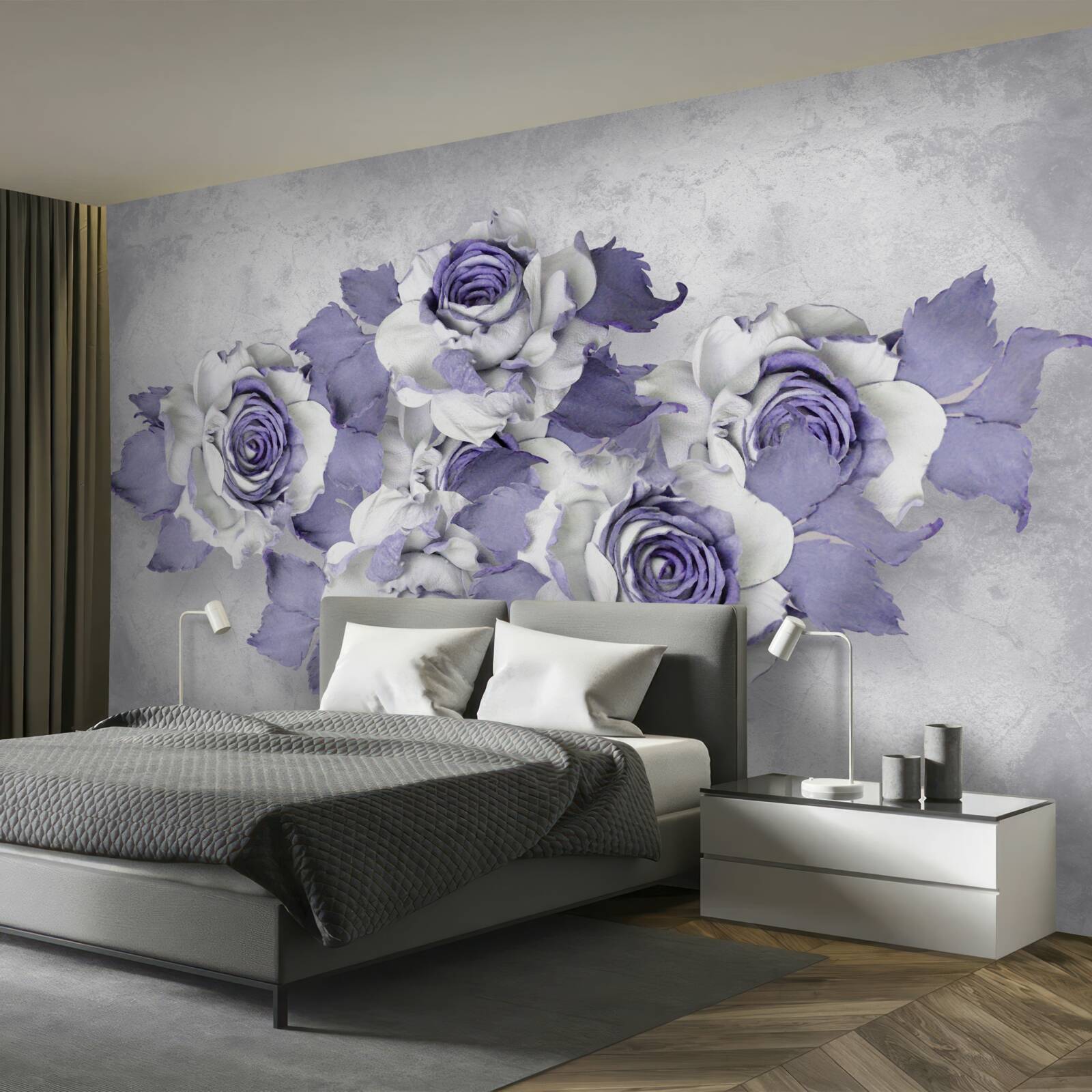 Fototapeta liliowy wystrój kwiatowy