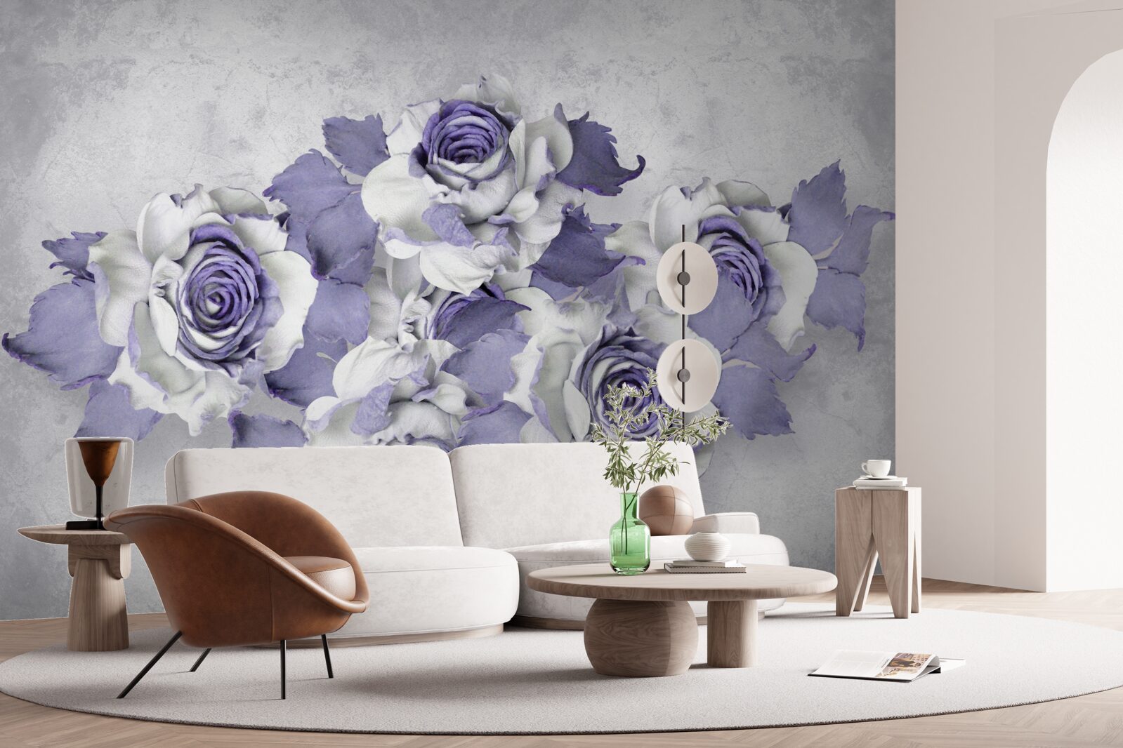 Fototapeta liliowy wystrój kwiatowy