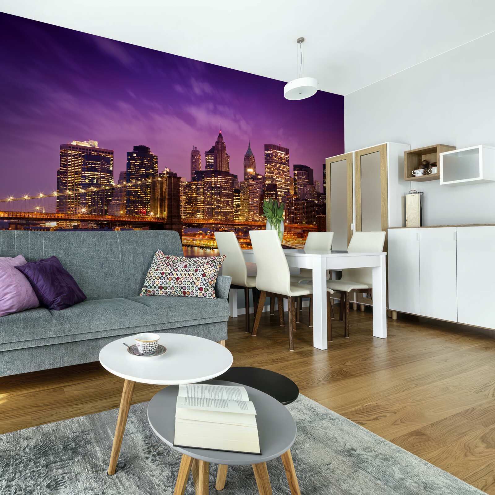 Fototapeta most brookliński nocą