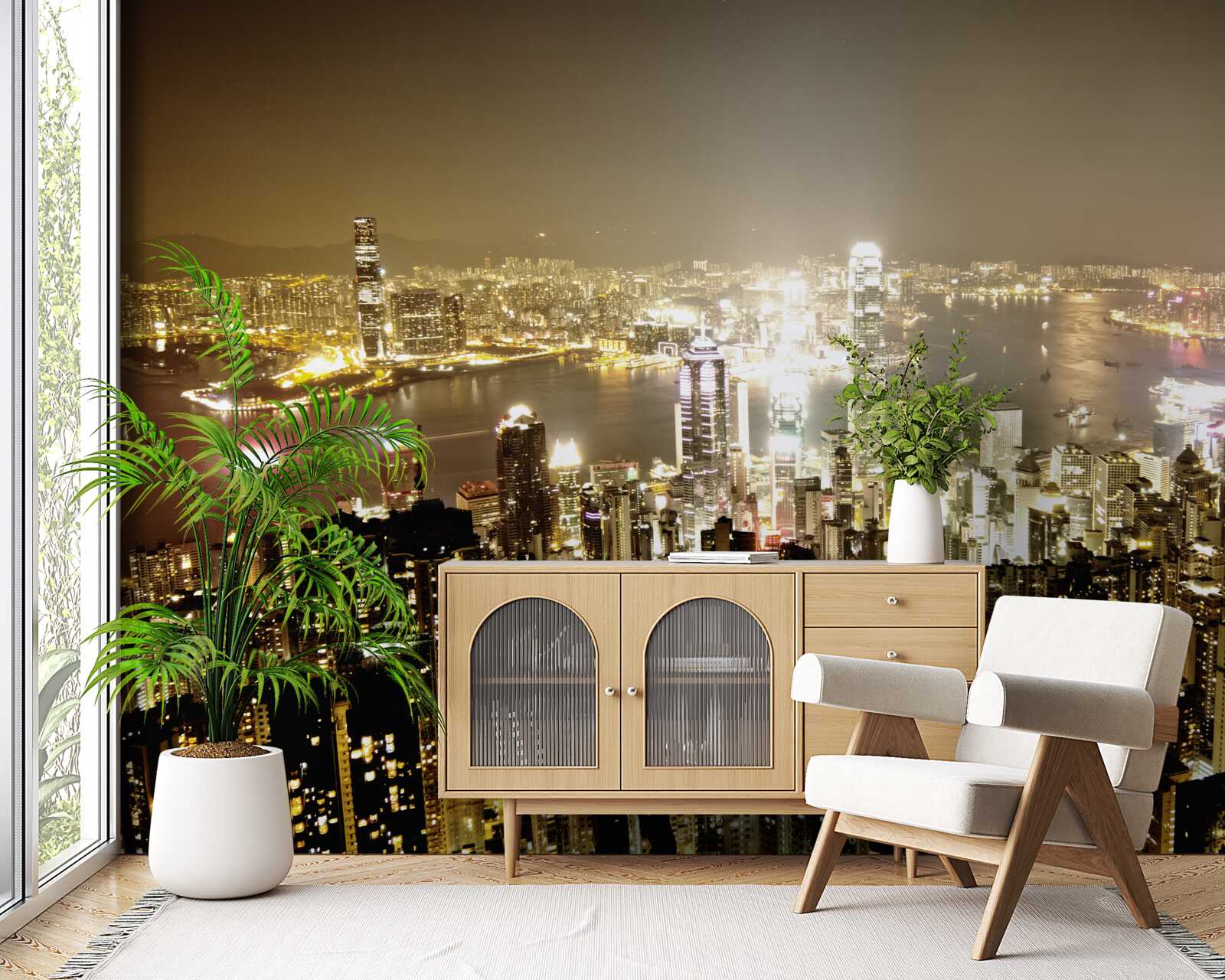 Fototapeta nocne światła nowego jorku