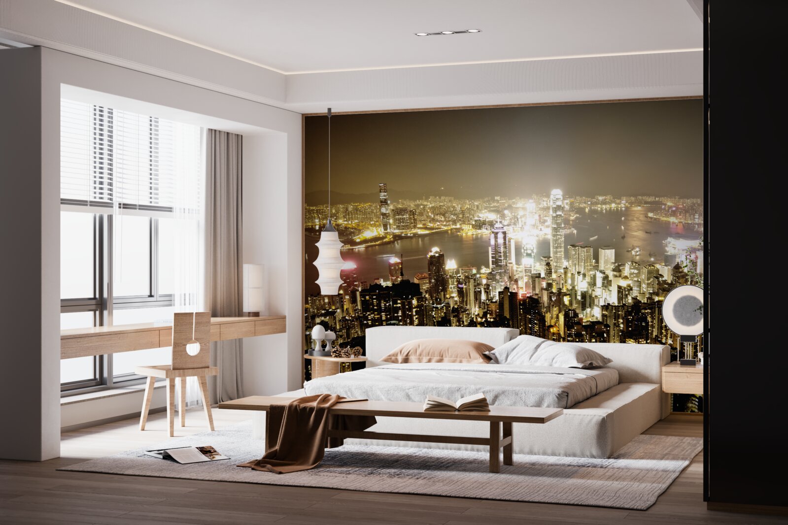 Fototapeta nocne światła nowego jorku