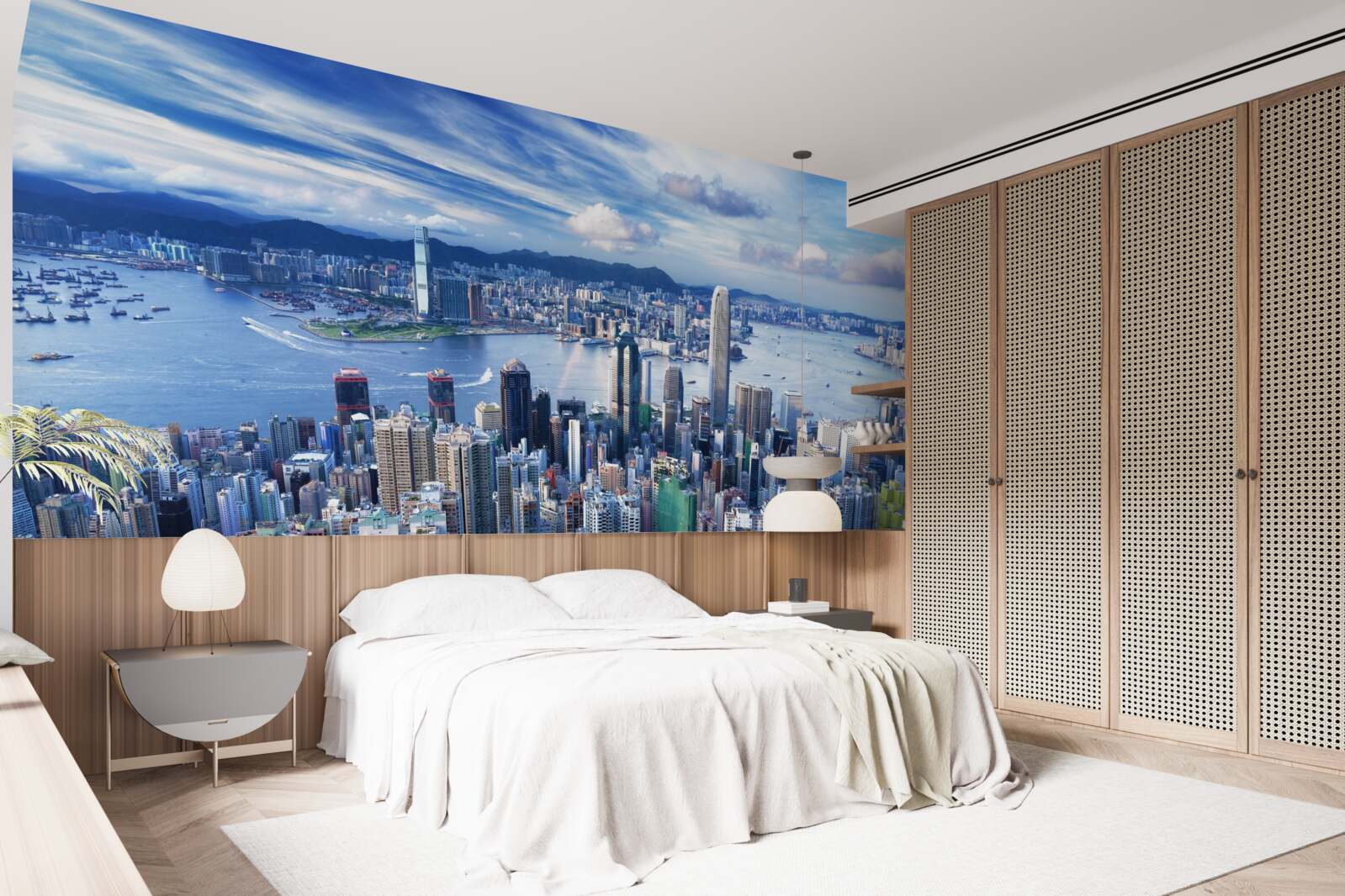 Fototapeta wieżowce w porcie wiktorii