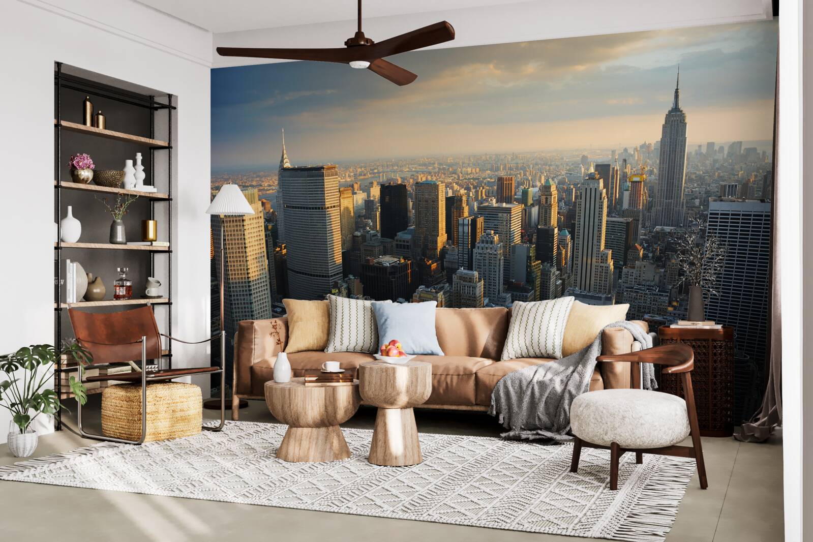 Fototapeta wieżowce nowego jorku w chwili narodzin dnia