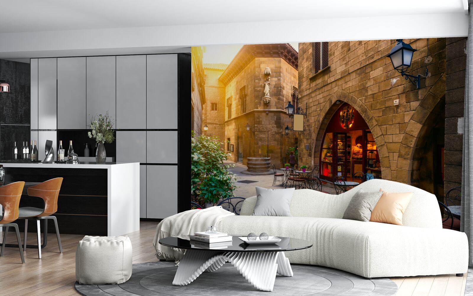 Fototapeta barcelona, ​​dzielnica gotycka