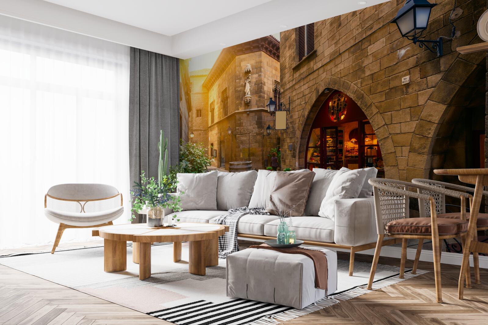 Fototapeta barcelona, ​​dzielnica gotycka