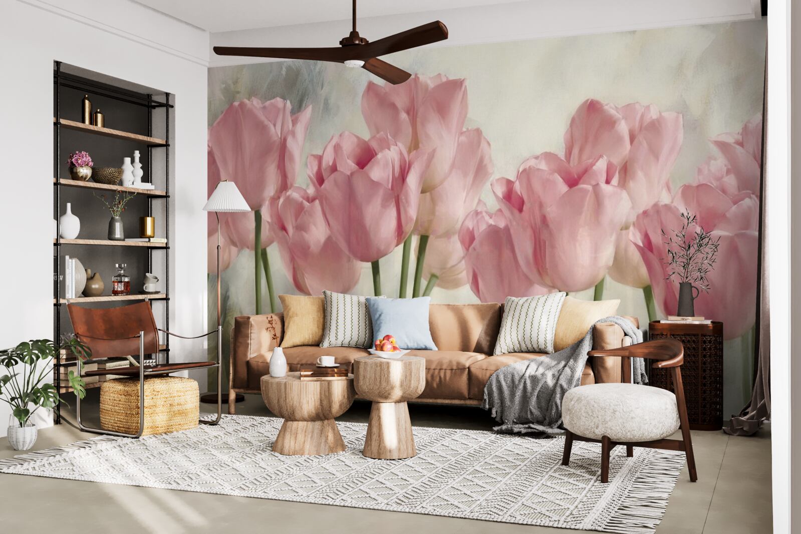 Fototapeta delikatne różowe tulipany