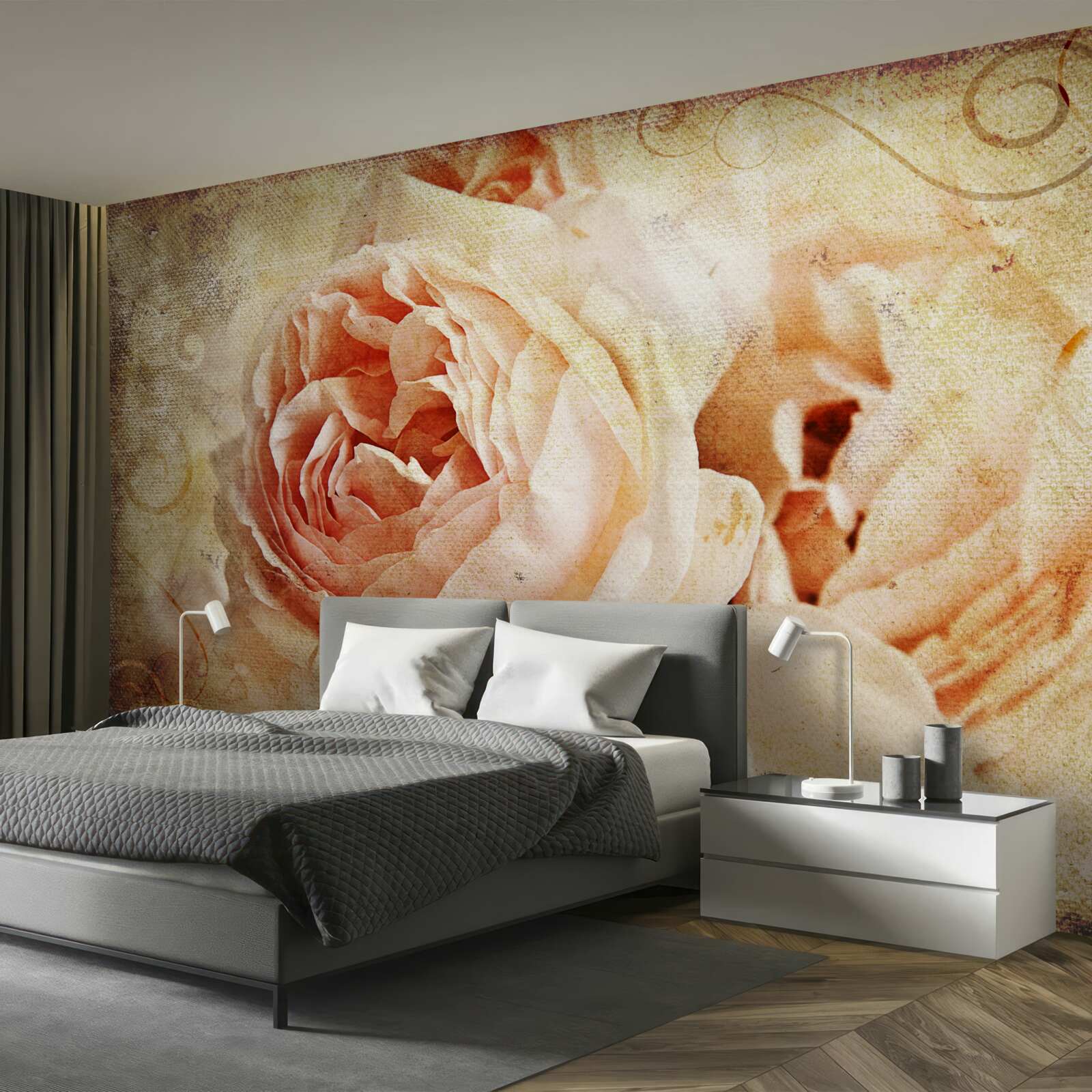 Fototapeta rocznika róże