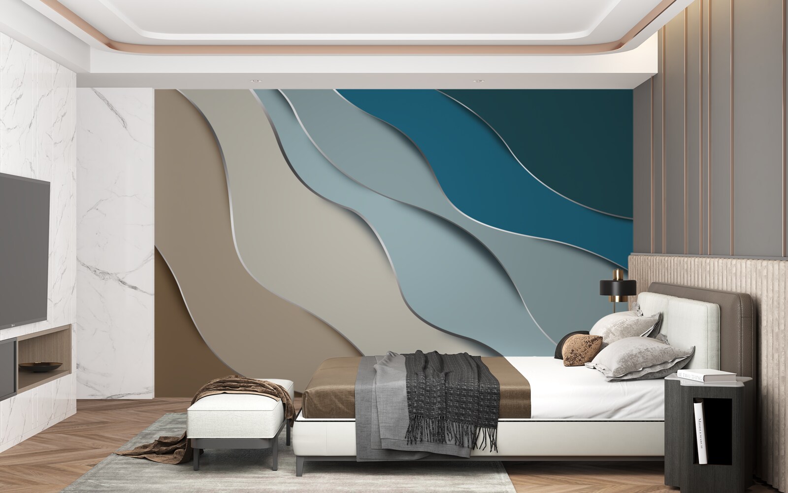 Fototapeta pastelowe kolory wybrzeża morskiego