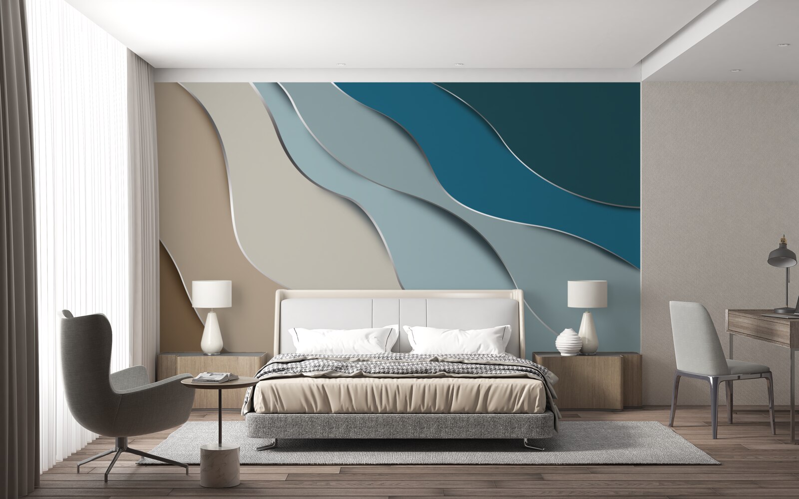 Fototapeta pastelowe kolory wybrzeża morskiego