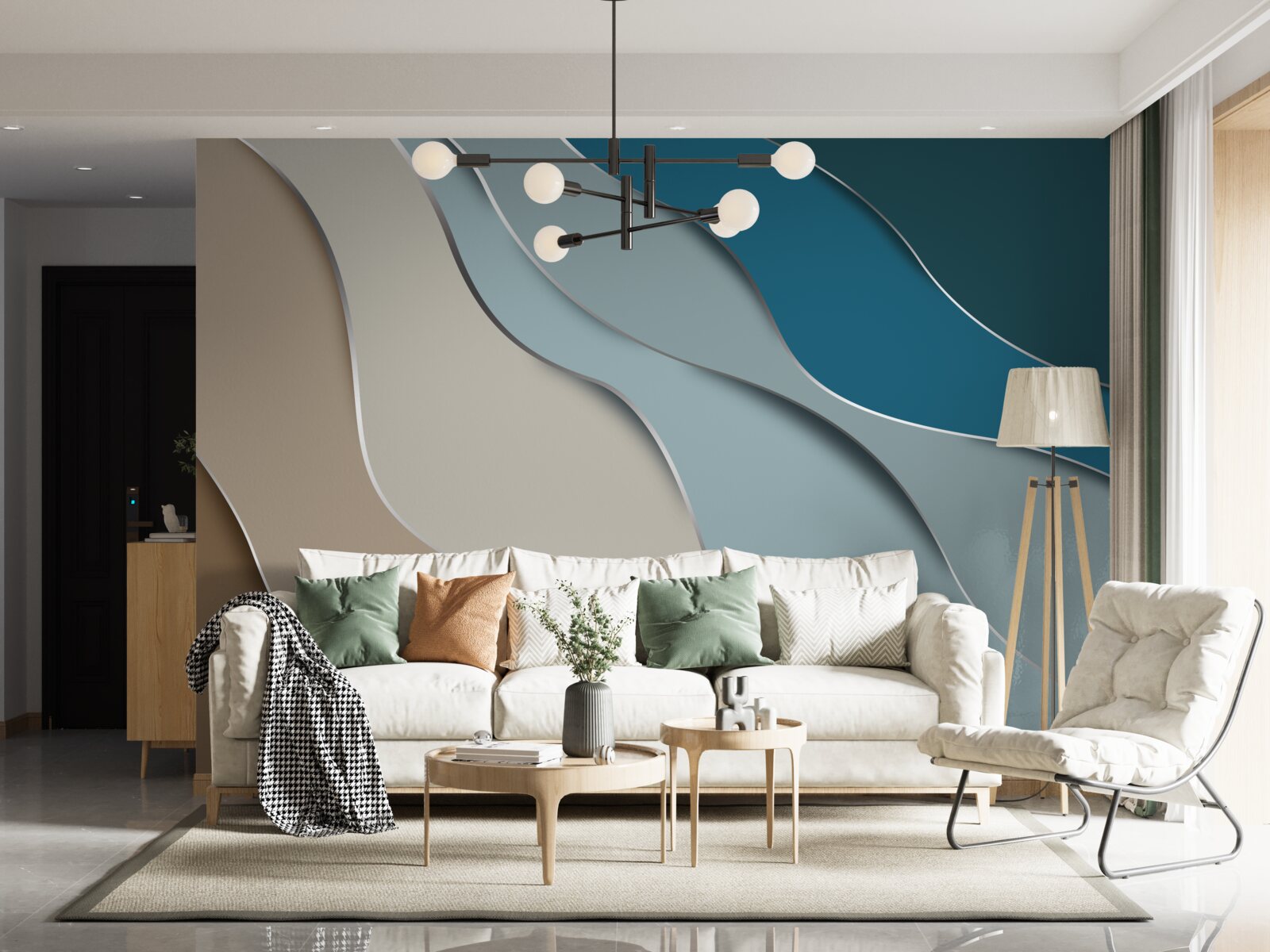 Fototapeta pastelowe kolory wybrzeża morskiego