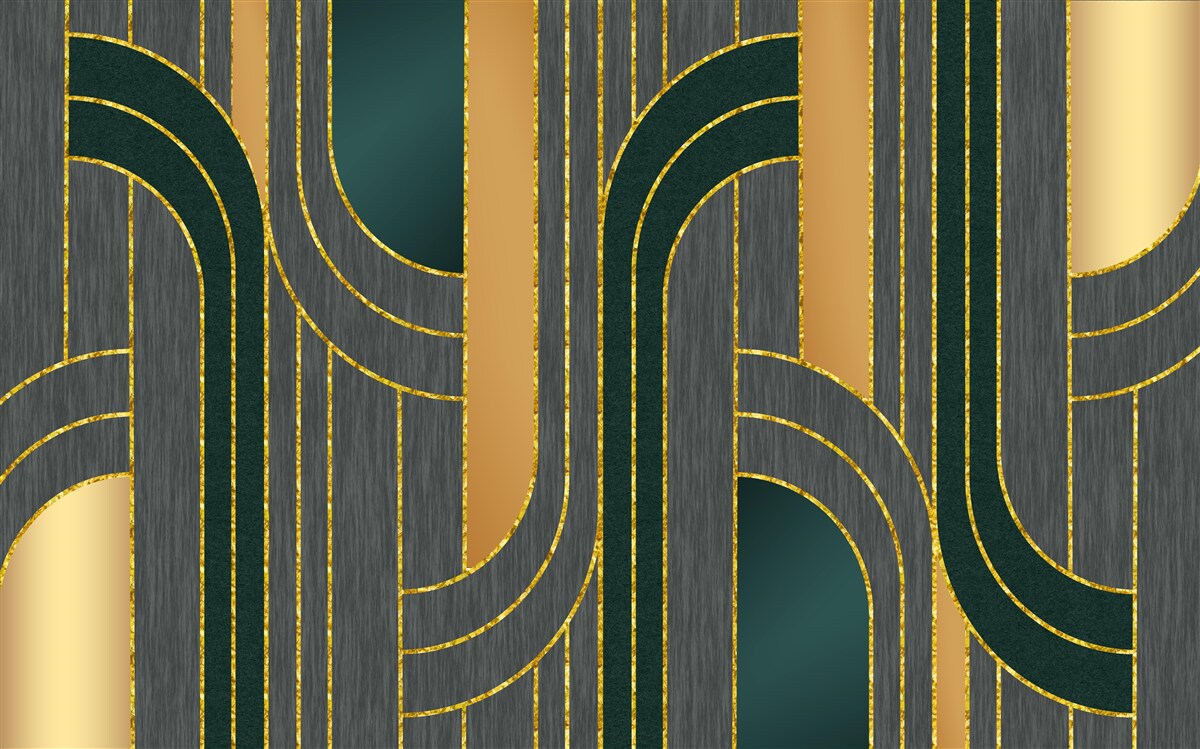 Fototapeta ciemne linie, stale i płynnie przechodzące w siebie