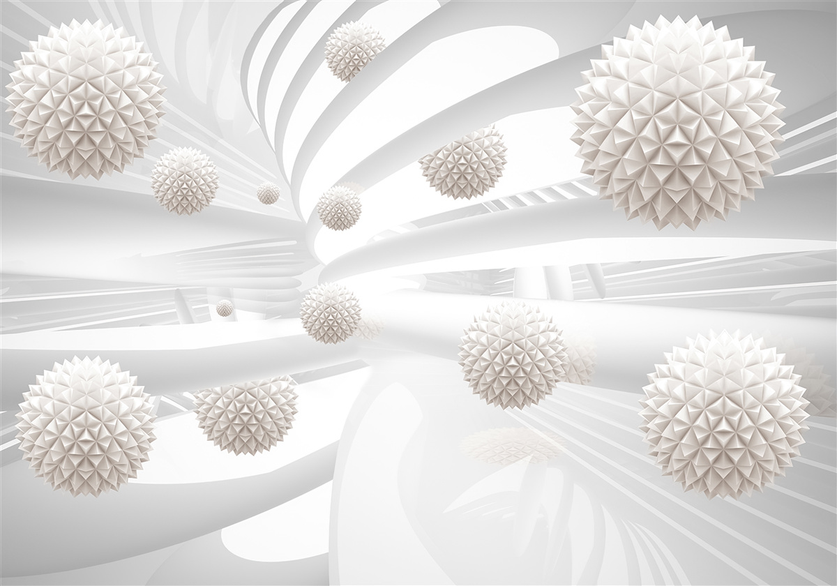 Fototapeta ostre kule latające w rurze