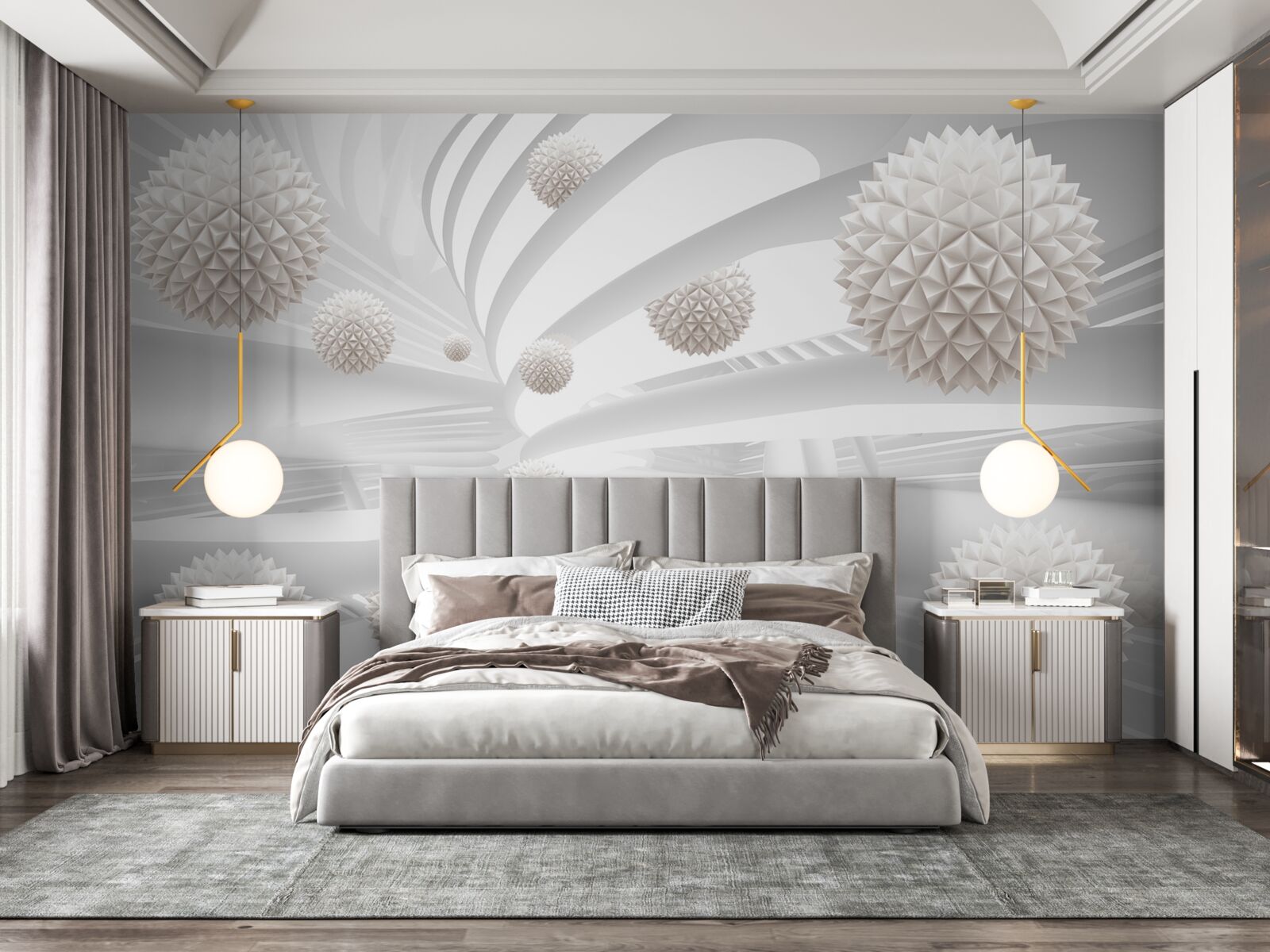 Fototapeta ostre kule latające w rurze