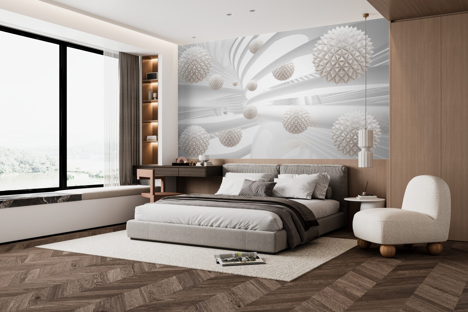 Fototapeta ostre kule latające w rurze