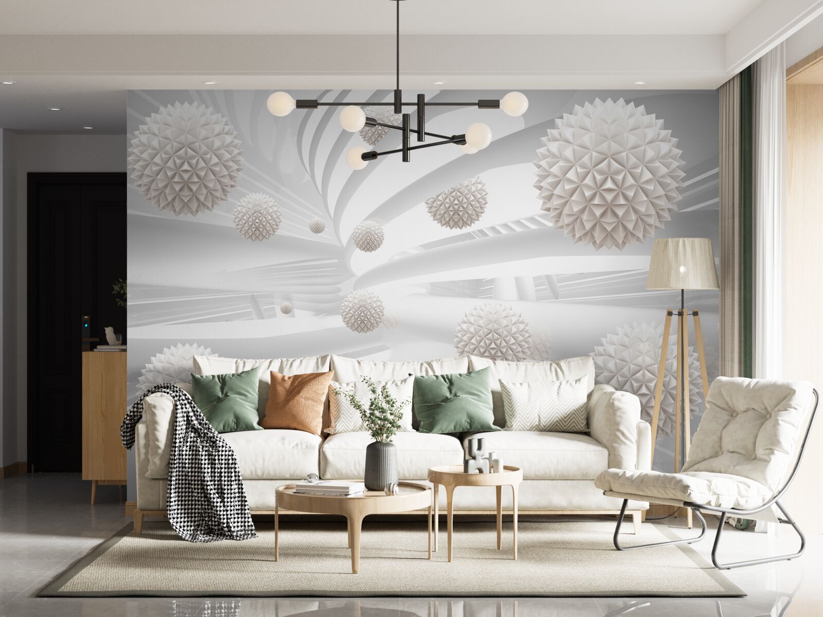 Fototapeta ostre kule latające w rurze