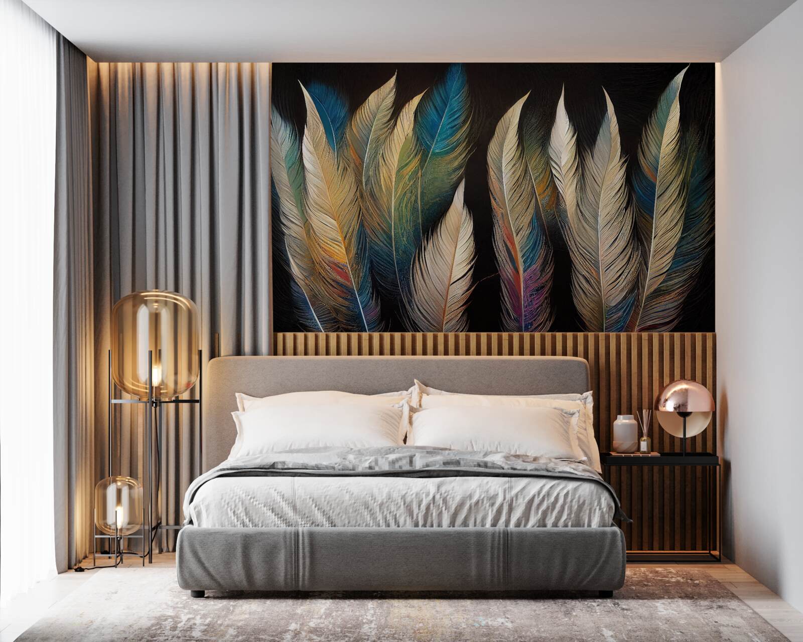 Fototapeta struktura utworzona z ptasich piór