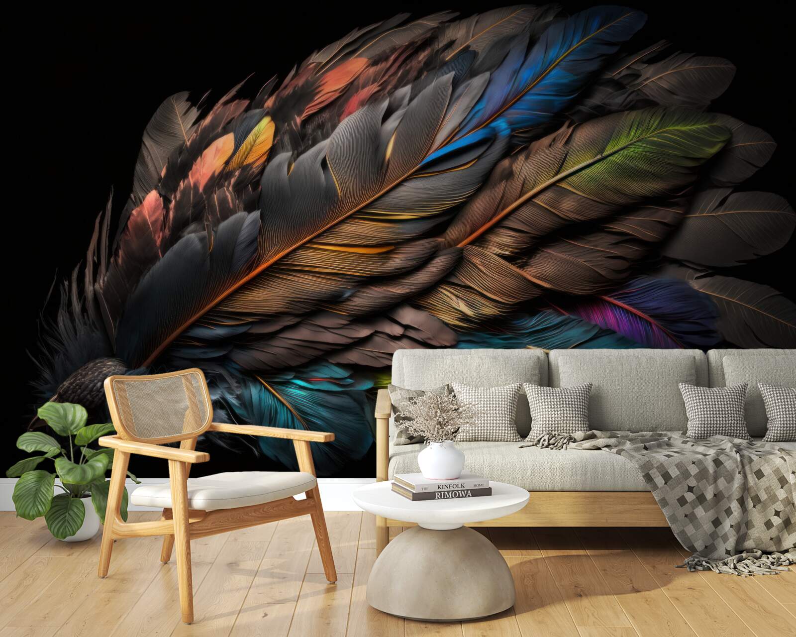 Fototapeta jasny kolor ptasich piór