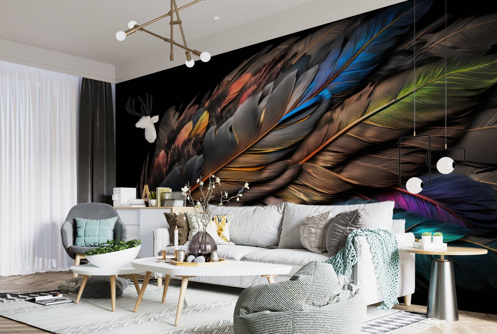 Fototapeta jasny kolor ptasich piór