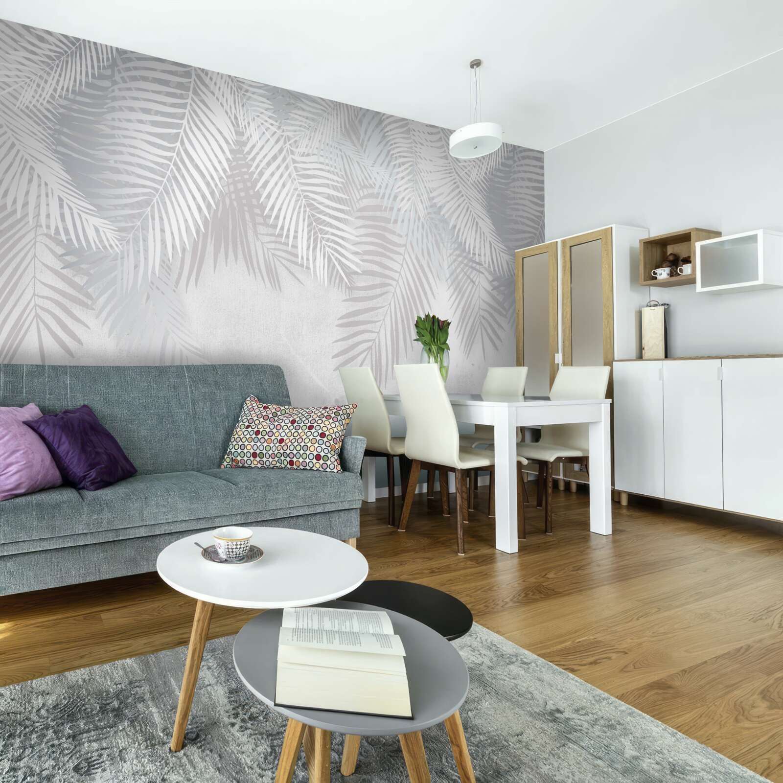 Fototapeta liście palmowe na białym tle