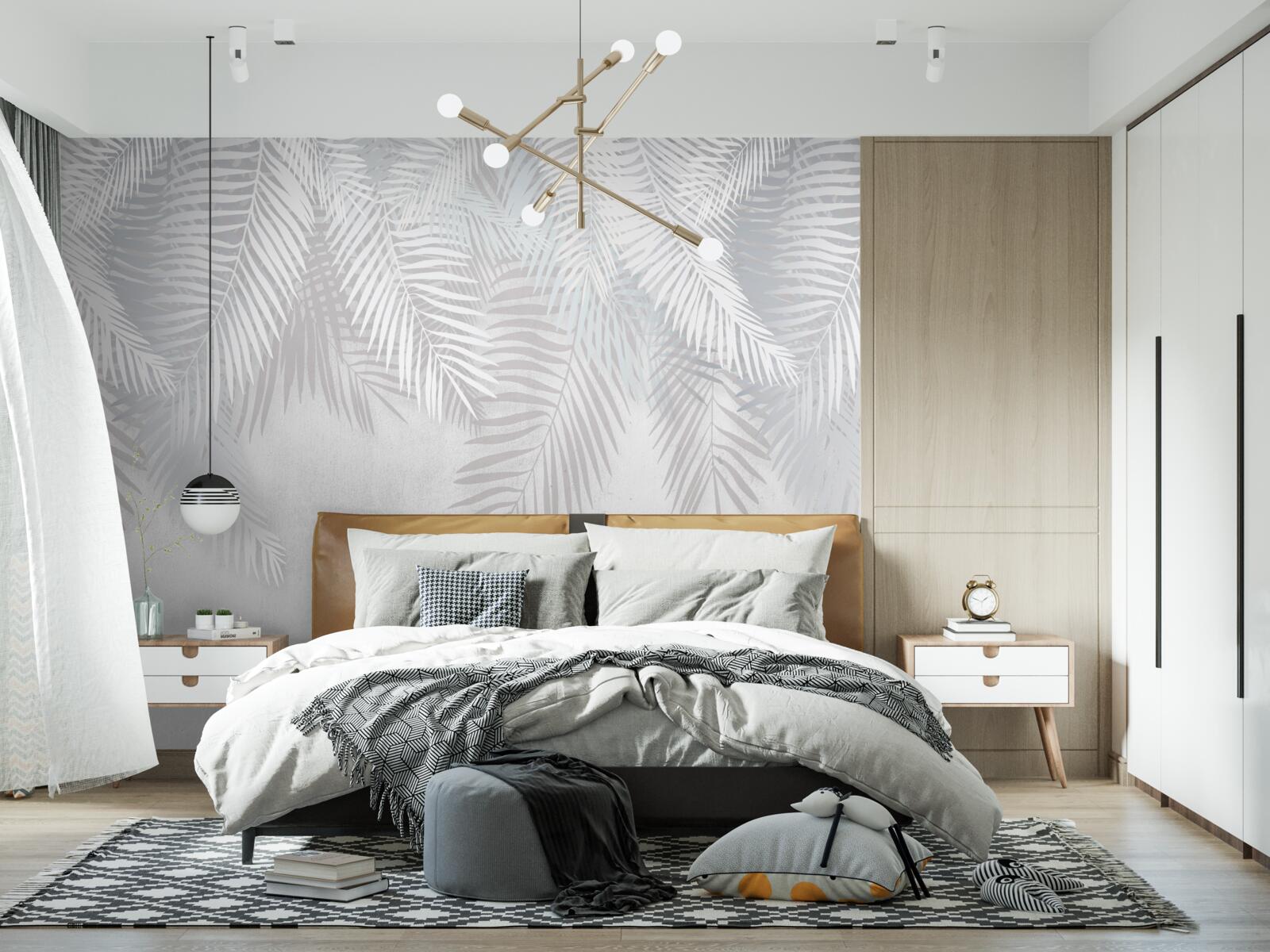 Fototapeta liście palmowe na białym tle