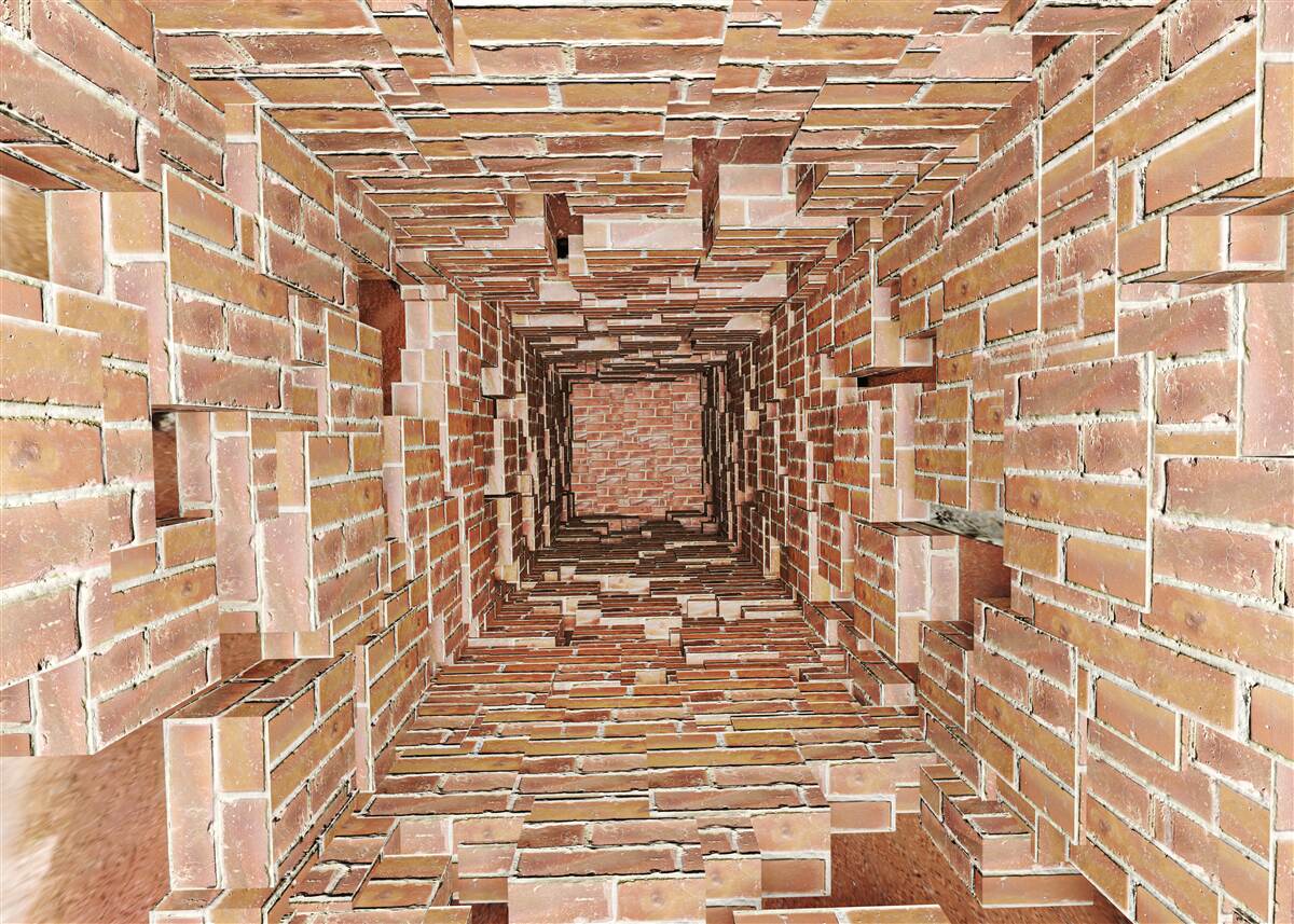 Fototapeta studnia murowana wąskoformatowa