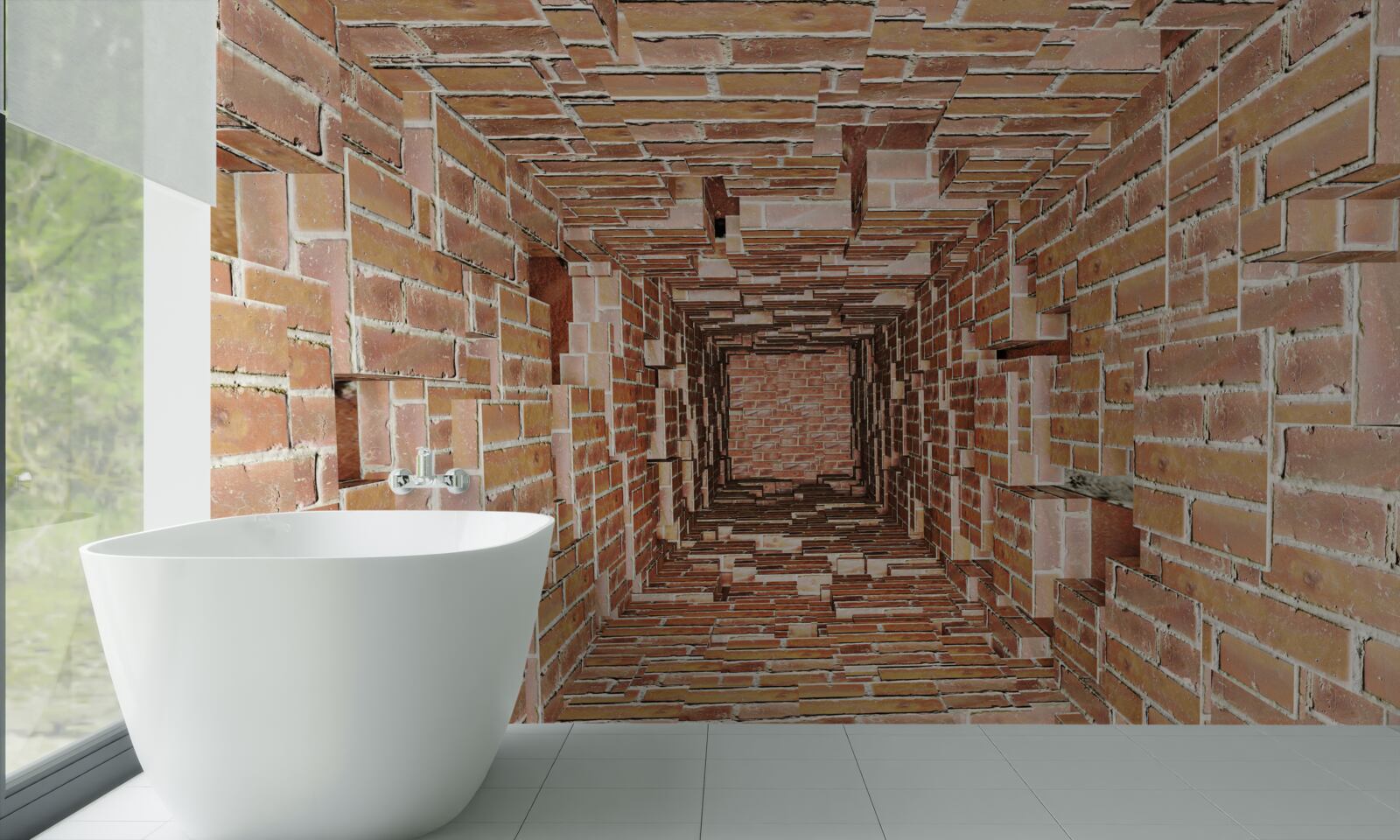 Fototapeta studnia murowana wąskoformatowa