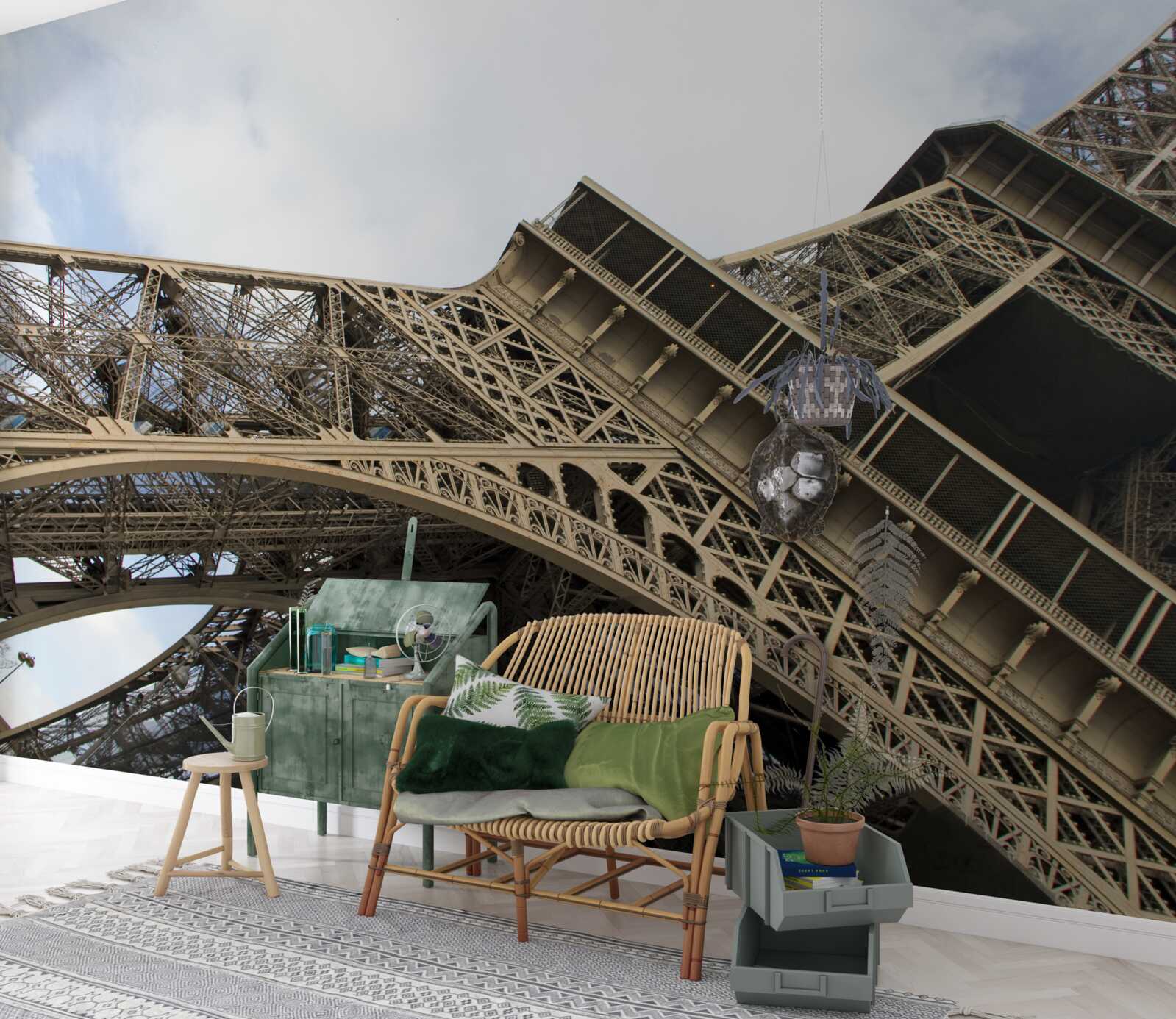 Fototapeta patrząc na wieżę eiffla