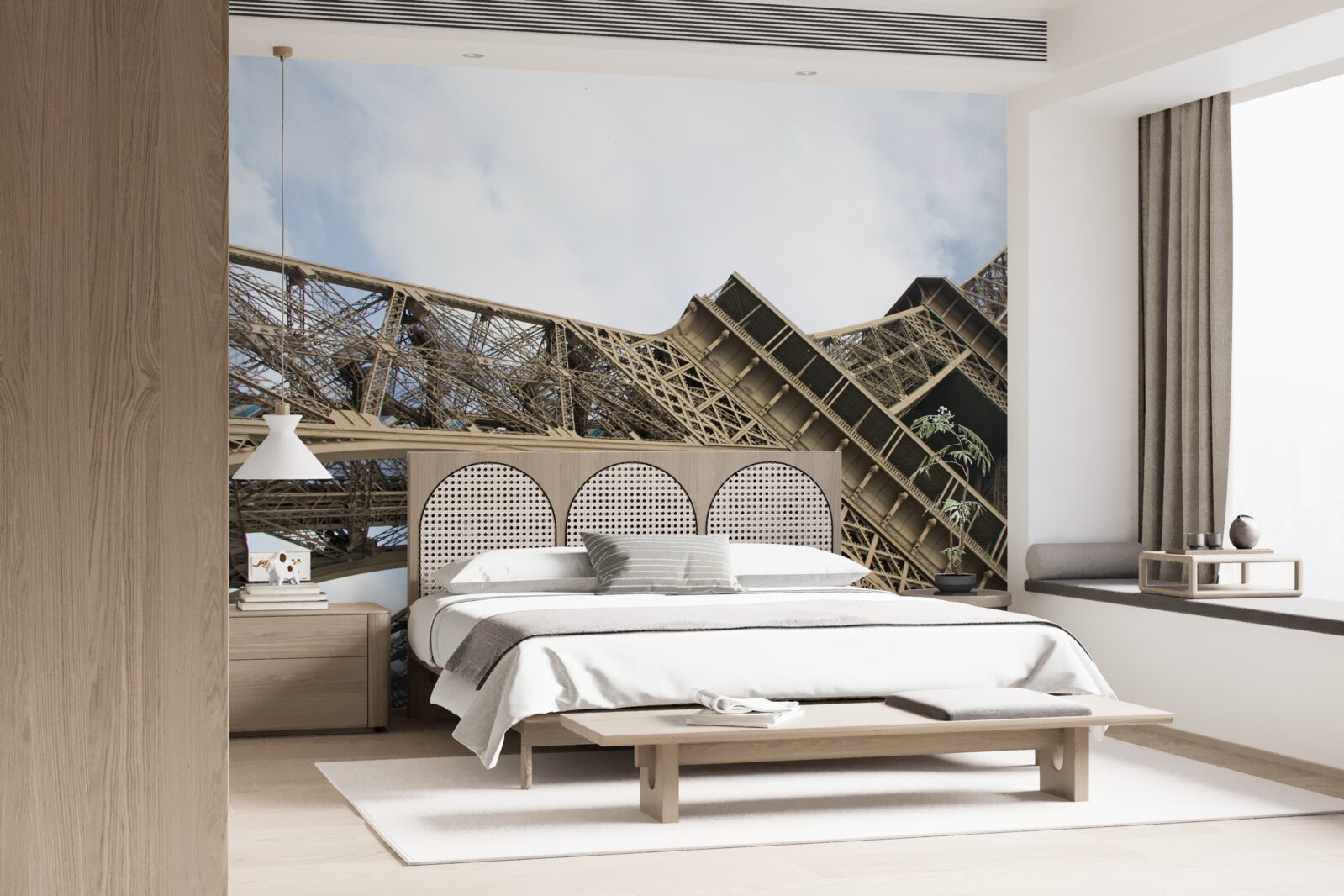 Fototapeta patrząc na wieżę eiffla