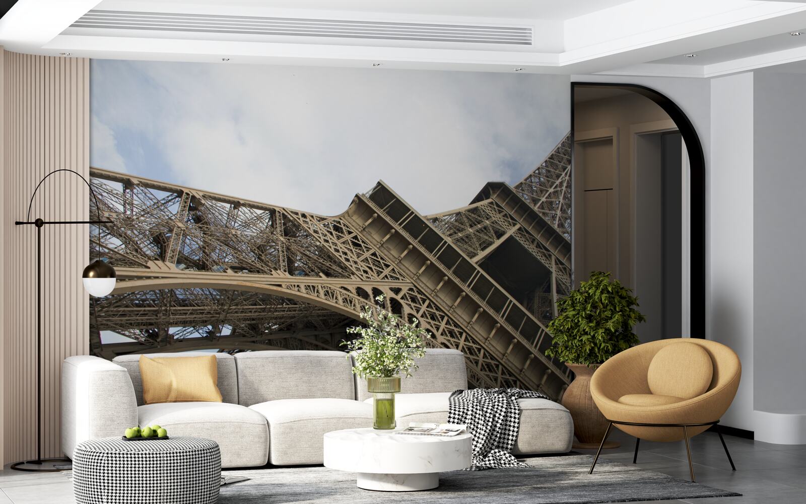 Fototapeta patrząc na wieżę eiffla