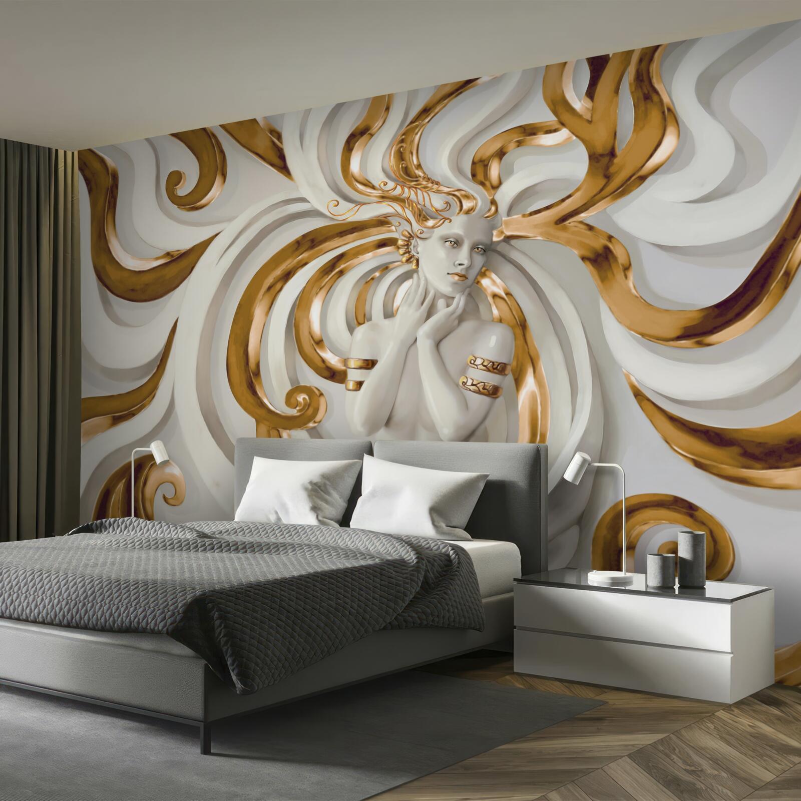 Fototapeta pani ze złotymi włosami