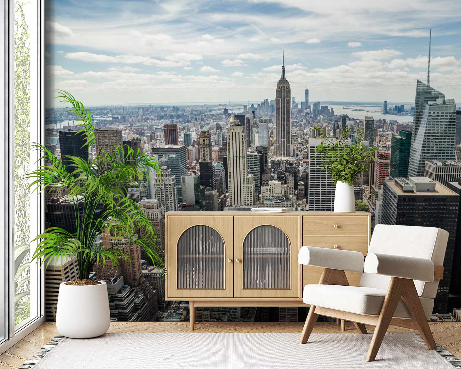 Fototapeta dzienny widok na panoramę miasta