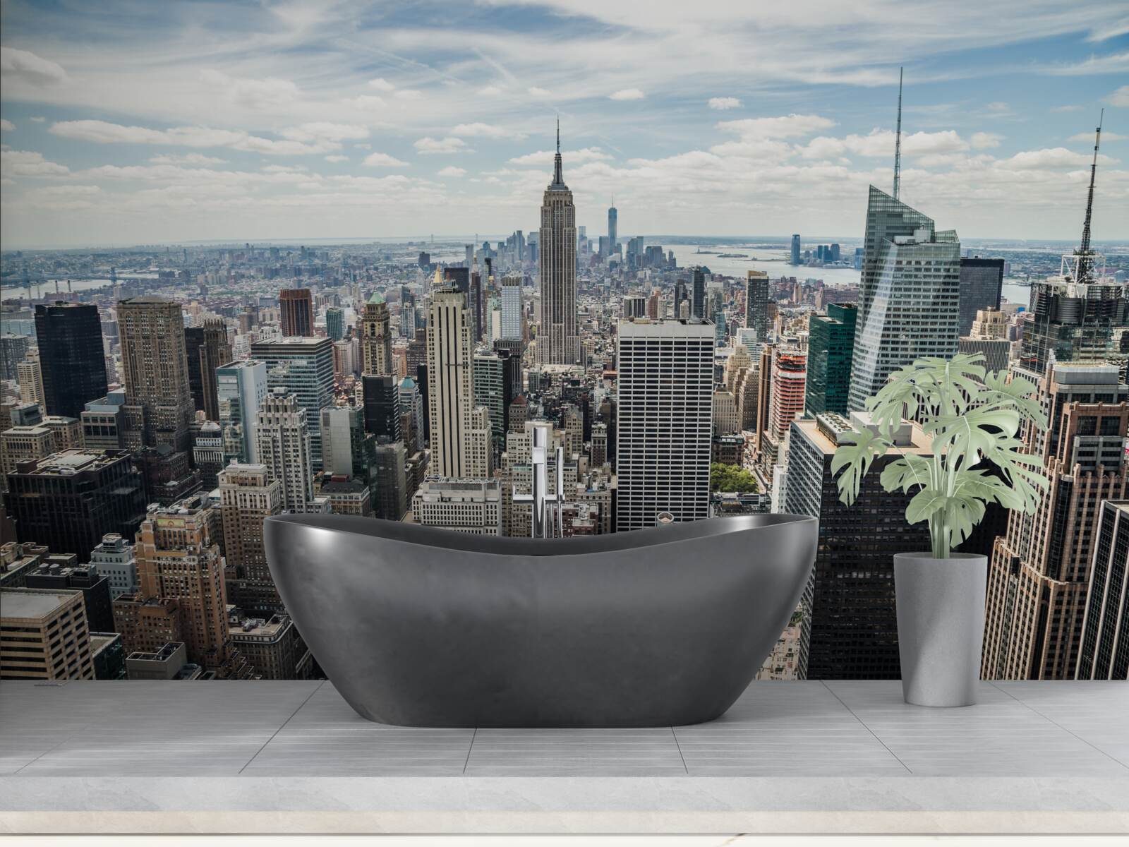 Fototapeta dzienny widok na panoramę miasta