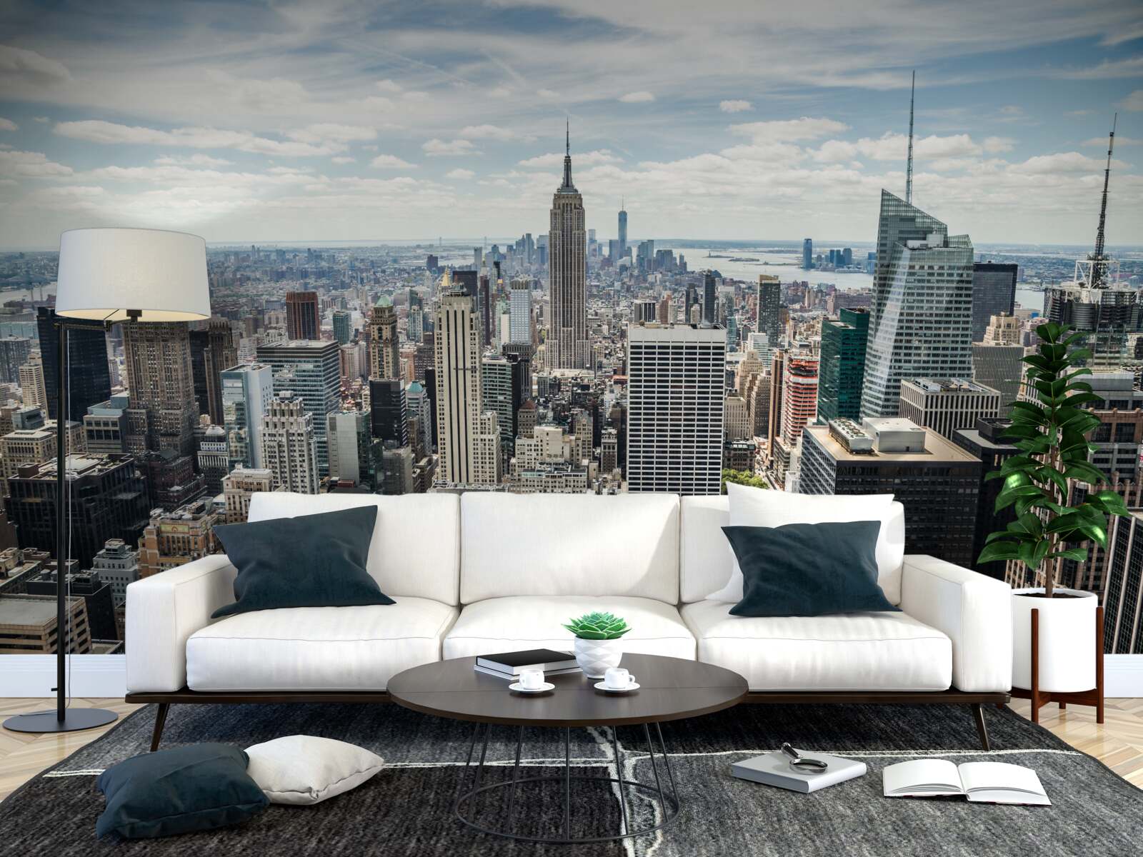 Fototapeta dzienny widok na panoramę miasta