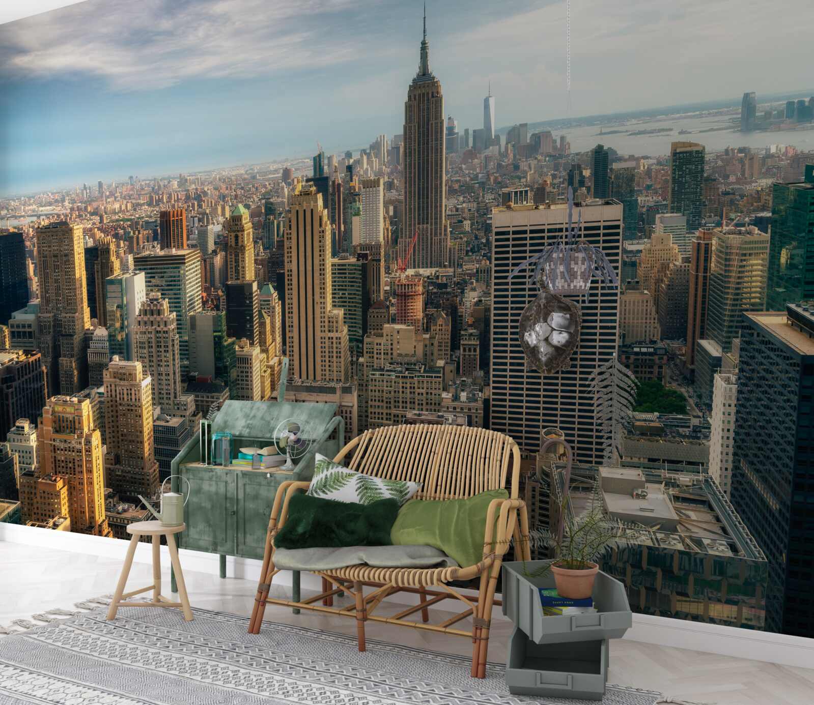 Fototapeta budowa empire state idzie pełną parą