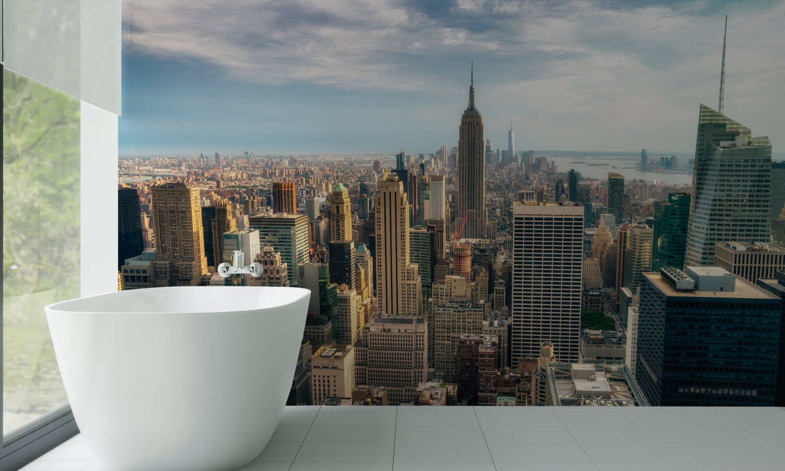 Fototapeta budowa empire state idzie pełną parą