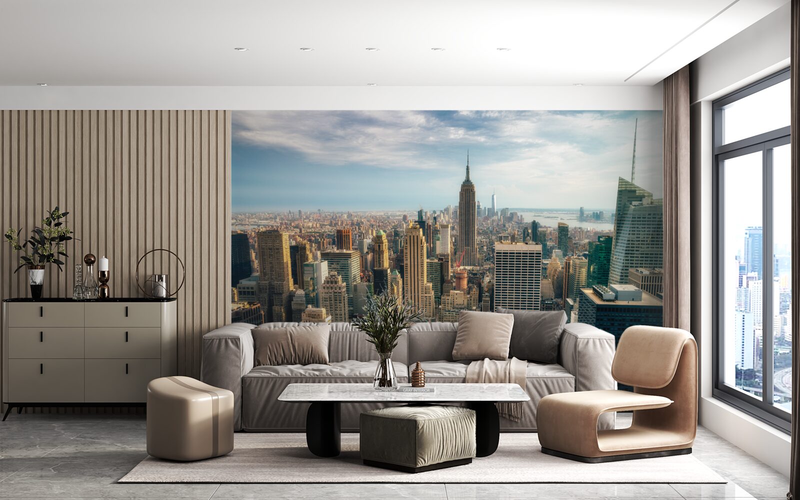 Fototapeta budowa empire state idzie pełną parą