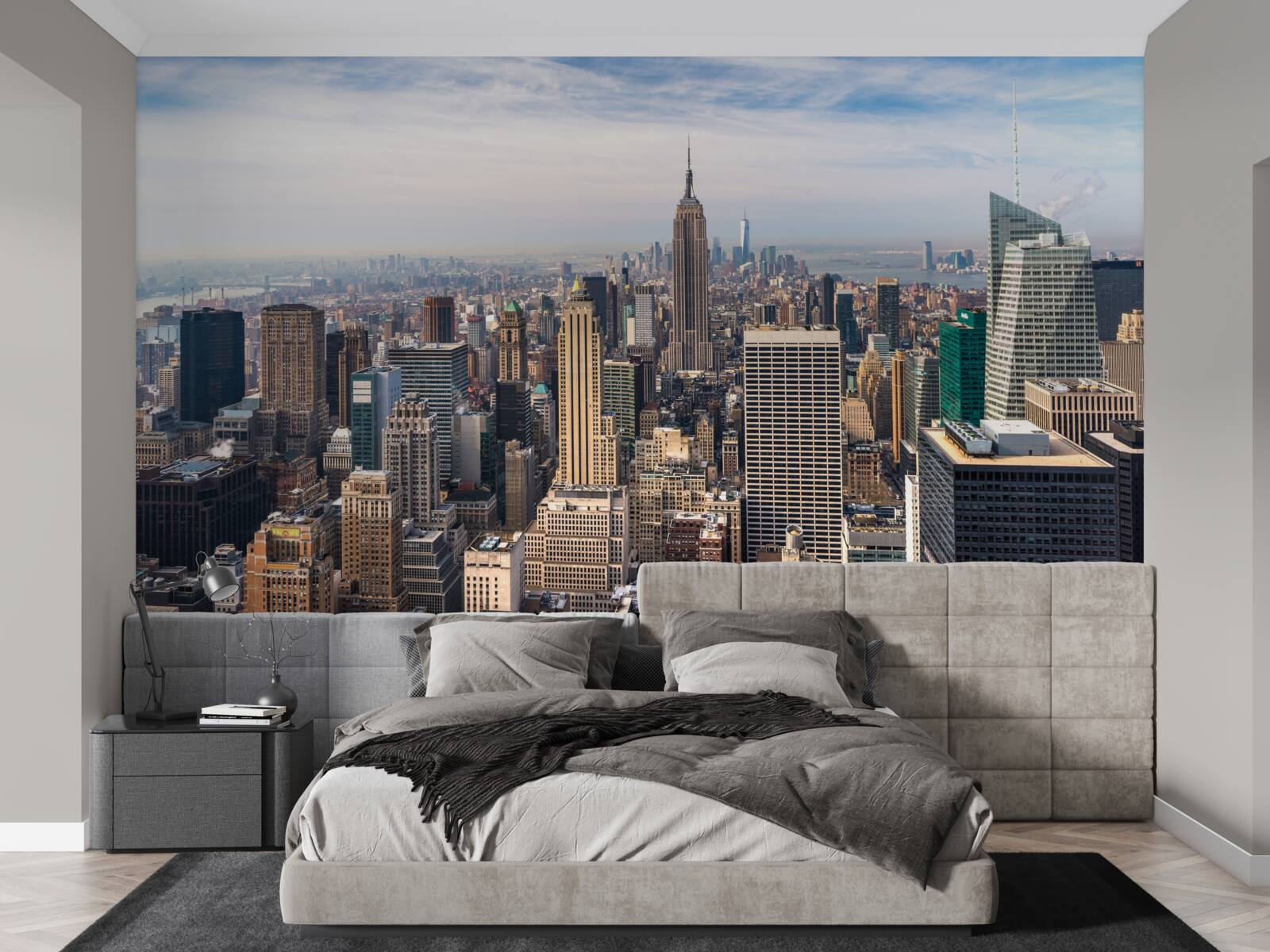 Fototapeta widok na manhattan z lotu ptaka