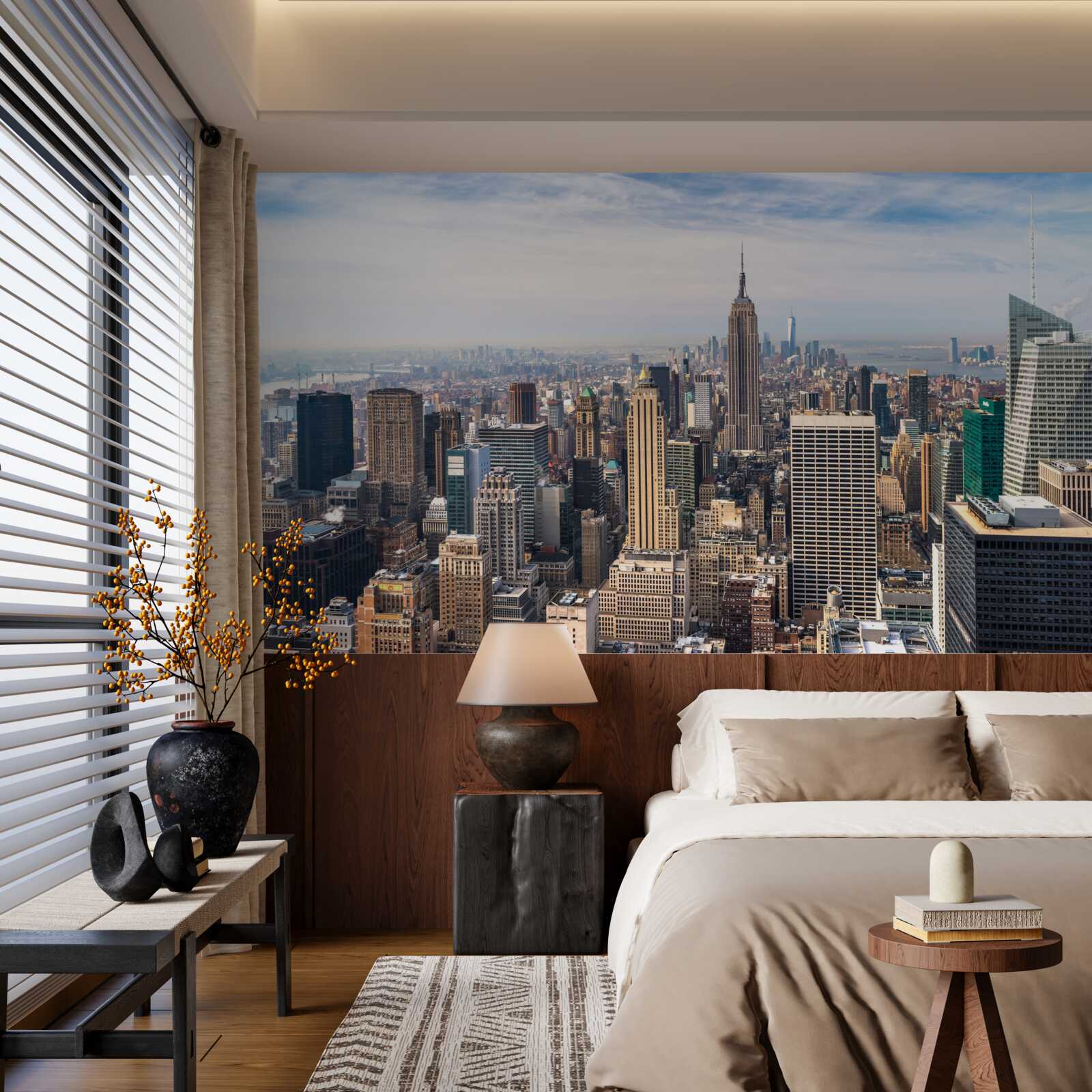 Fototapeta widok na manhattan z lotu ptaka