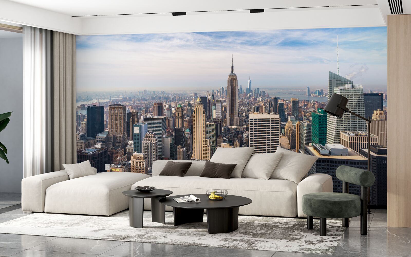 Fototapeta widok na manhattan z lotu ptaka