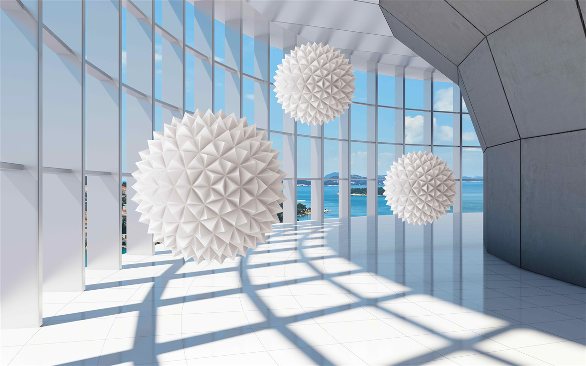 Fototapeta kule igłowe w przejściu wzrokowym