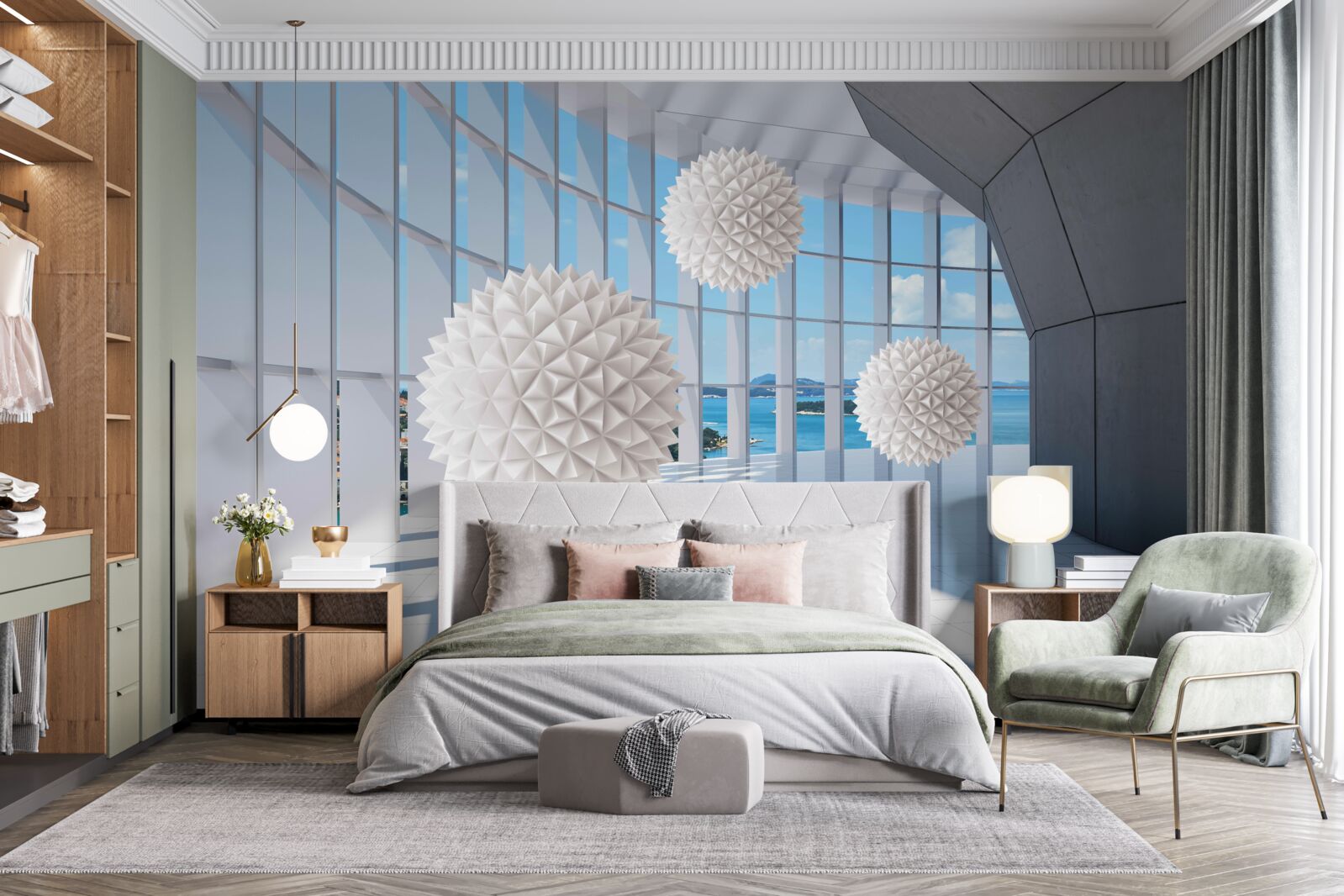 Fototapeta kule igłowe w przejściu wzrokowym