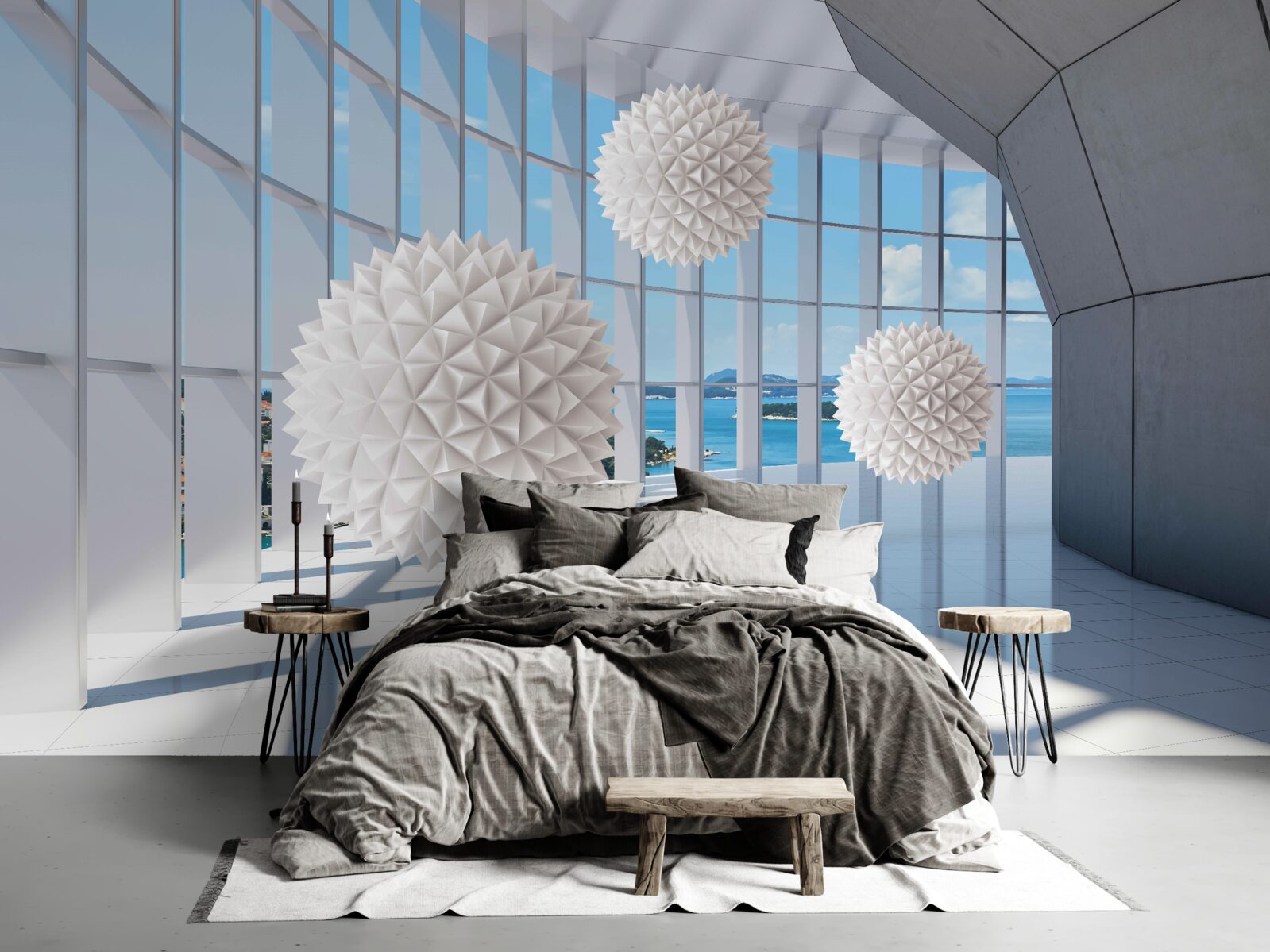 Fototapeta kule igłowe w przejściu wzrokowym