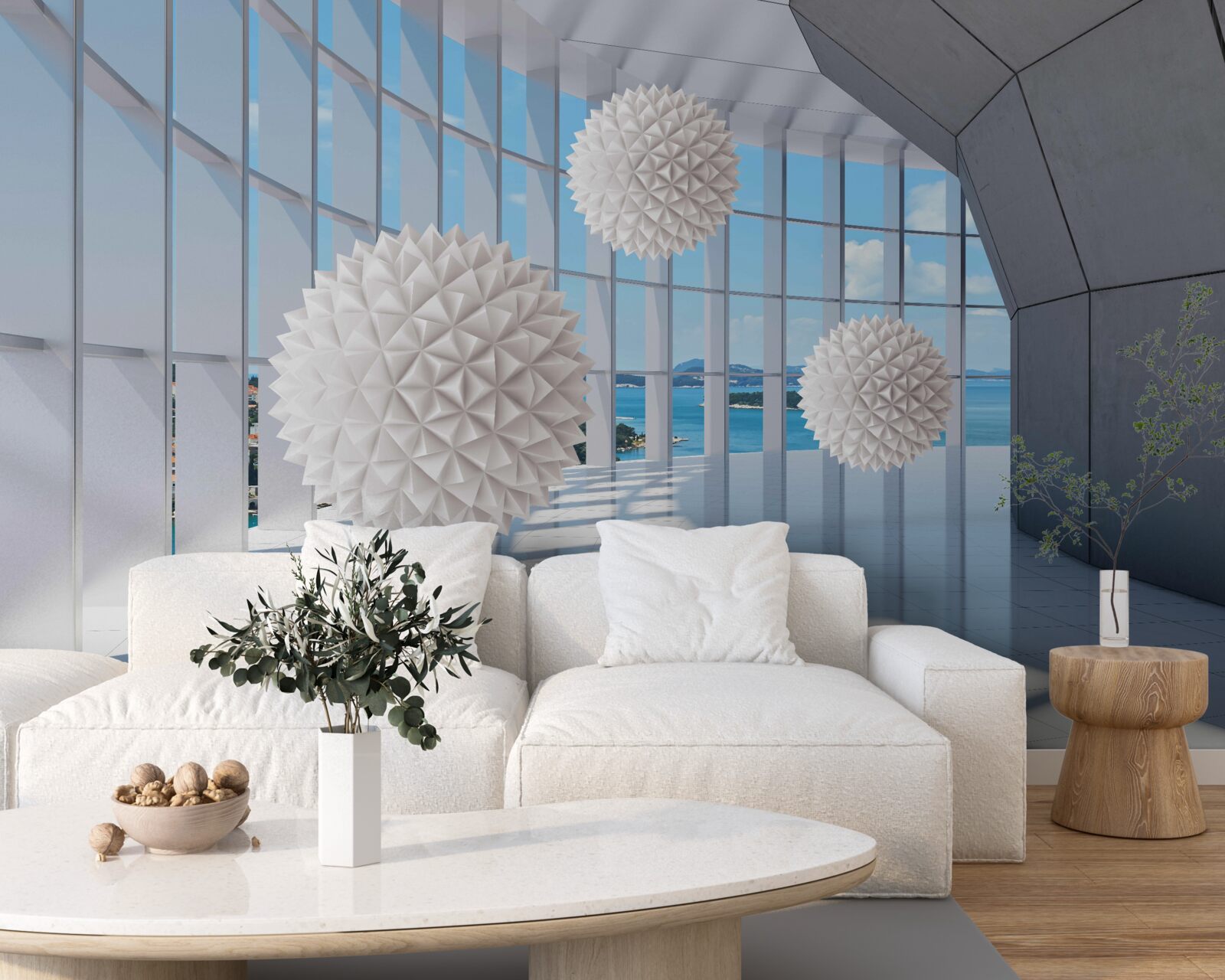 Fototapeta kule igłowe w przejściu wzrokowym