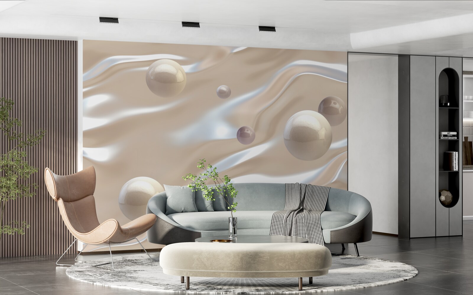 Fototapeta złote perły na powierzchni wody