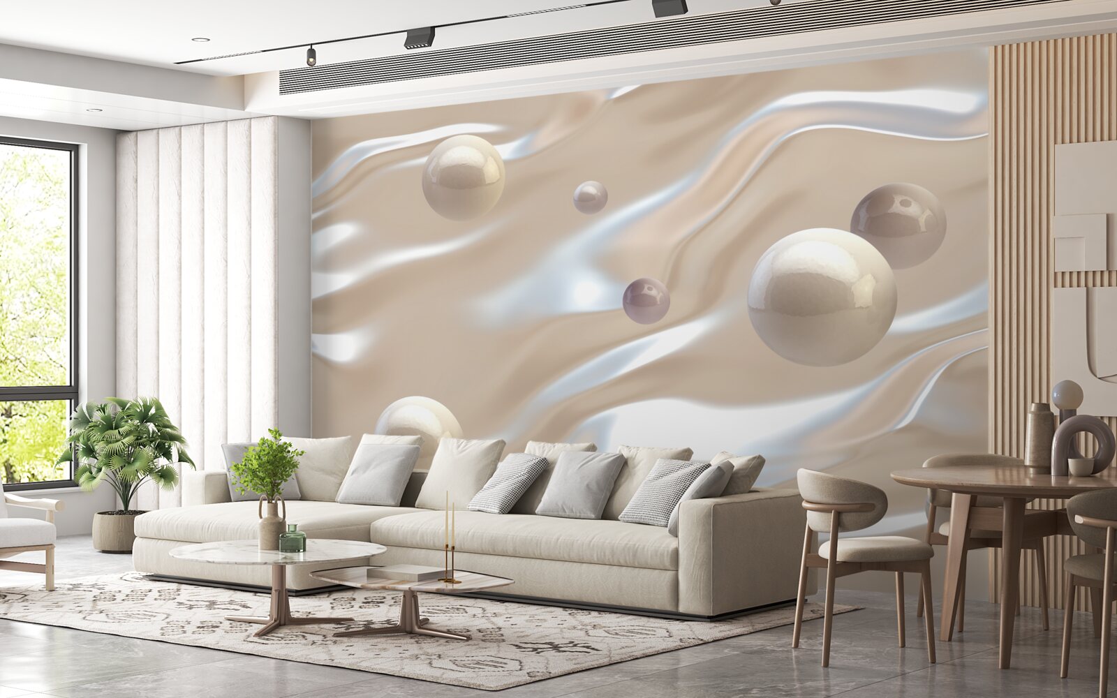 Fototapeta złote perły na powierzchni wody